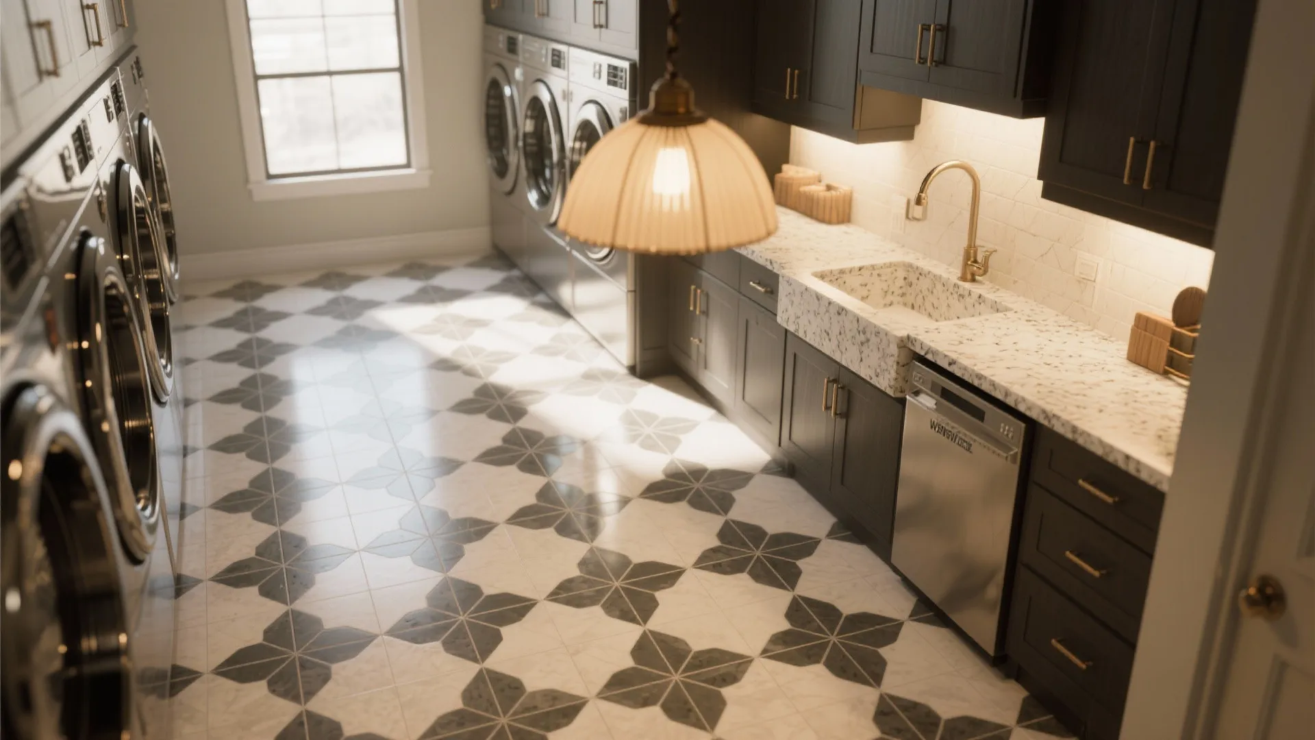 5. Balance utility with style using finishes and lighting