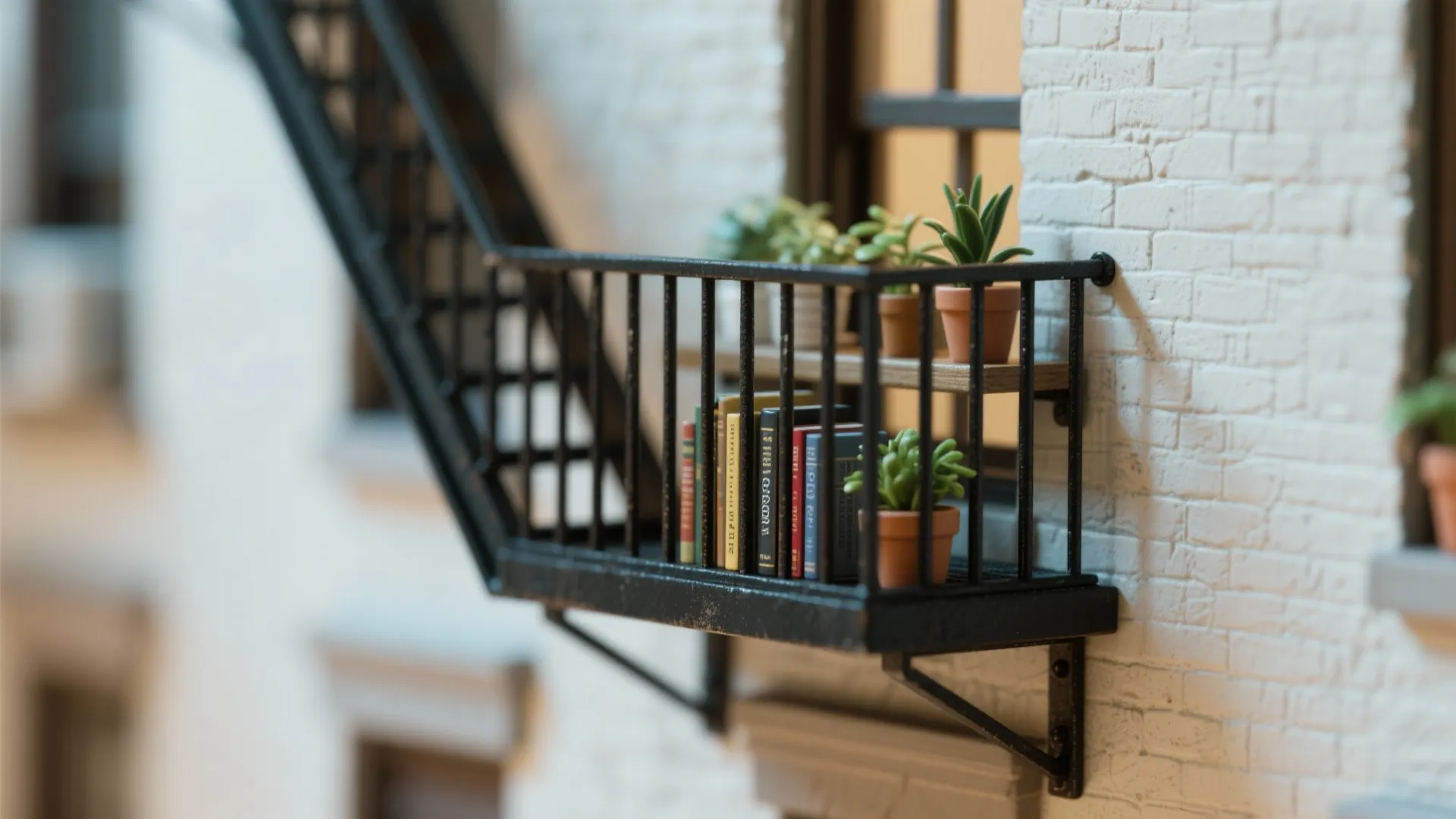 6. Fire Escape Balcony Style