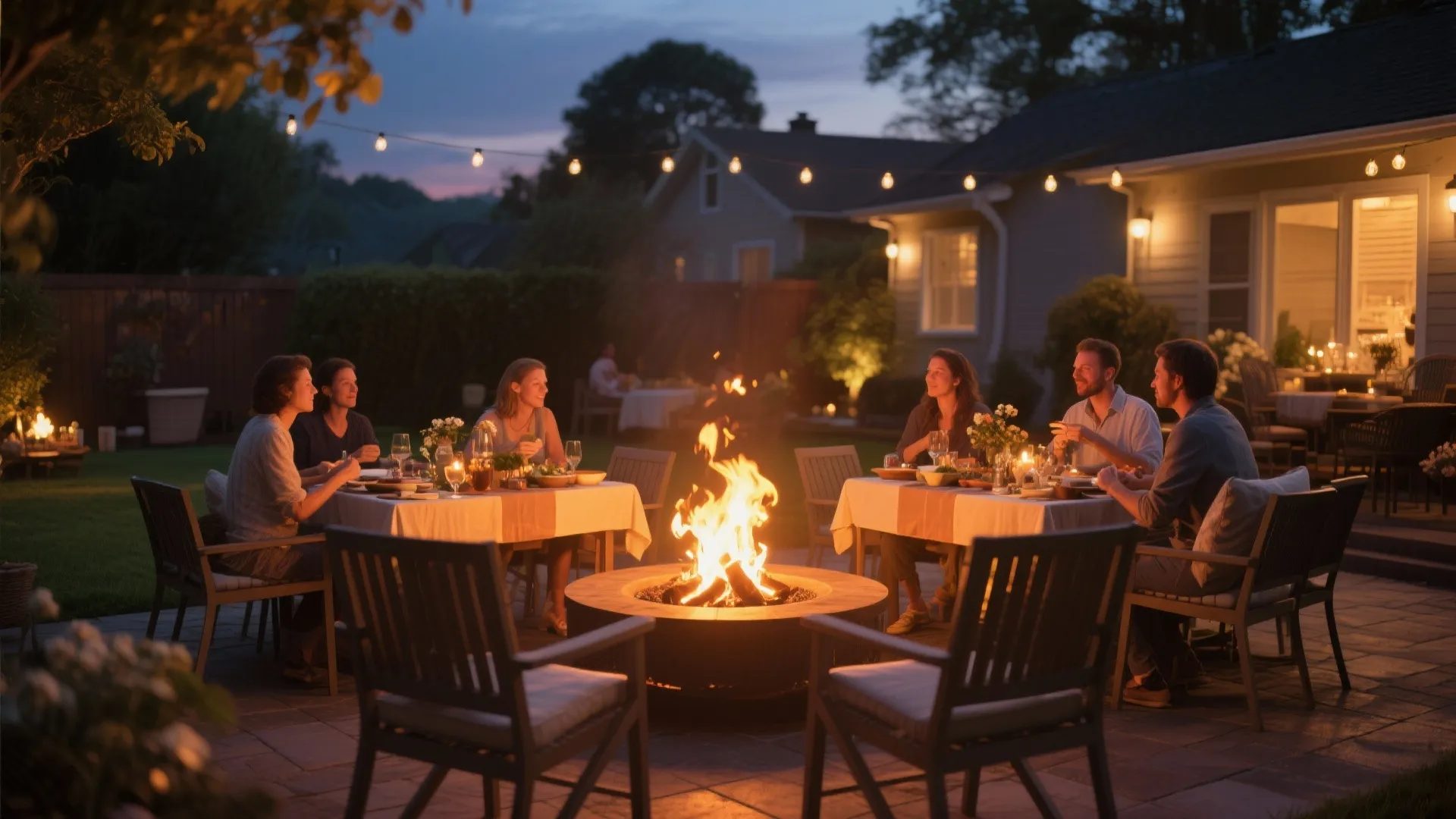 5. Fire Pit Centerpiece