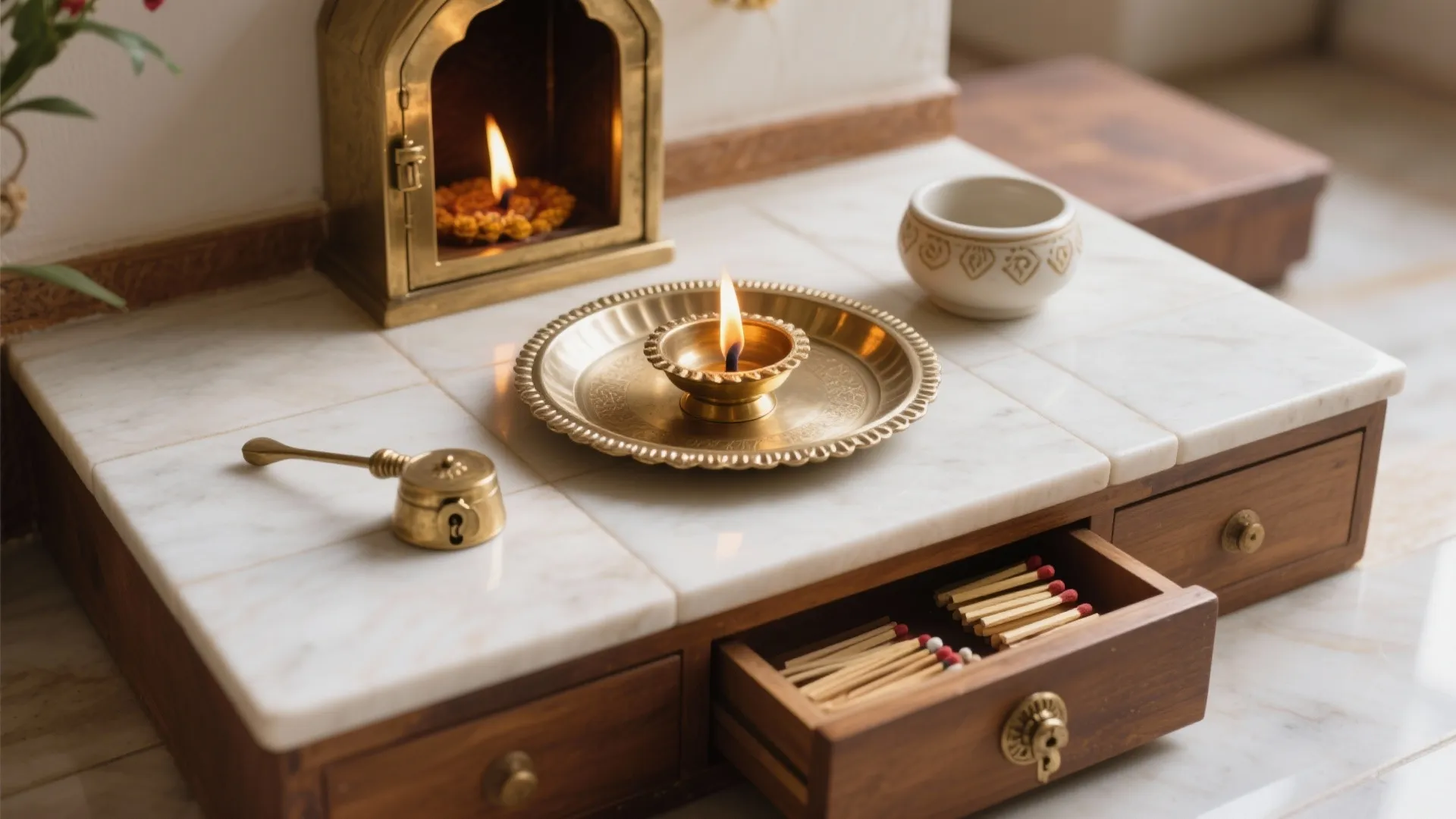Fire-Safe Ritual Setup and Smart Storage