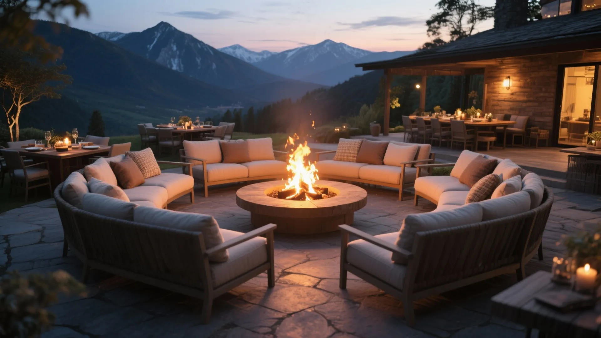 9. Fire Pit Dining