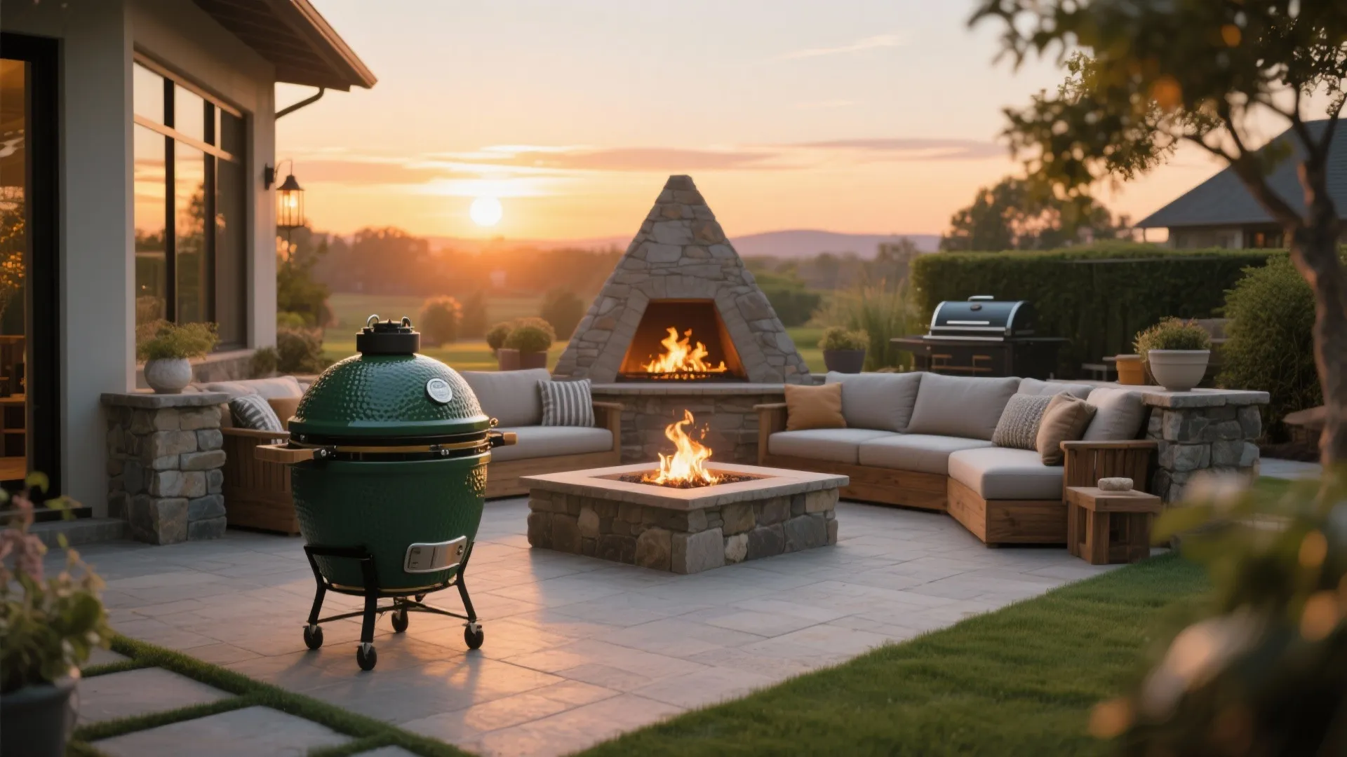 9. Fire‑Pit Lounge Corner