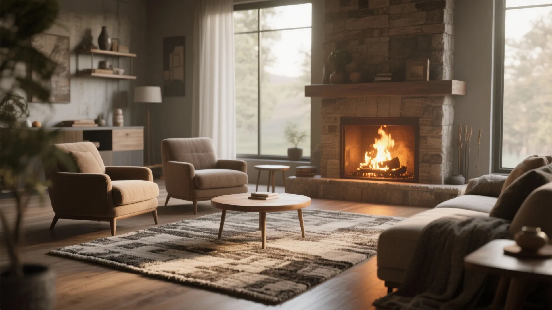 Framing the Fireplace Area