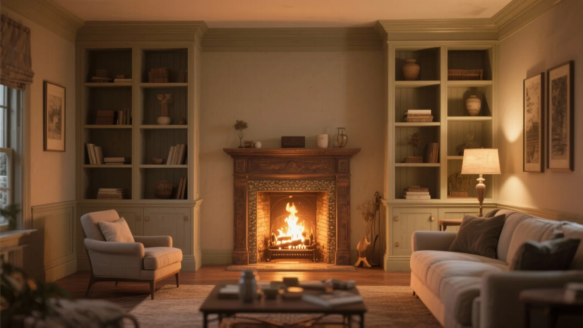 7. Fireplace Focal Point