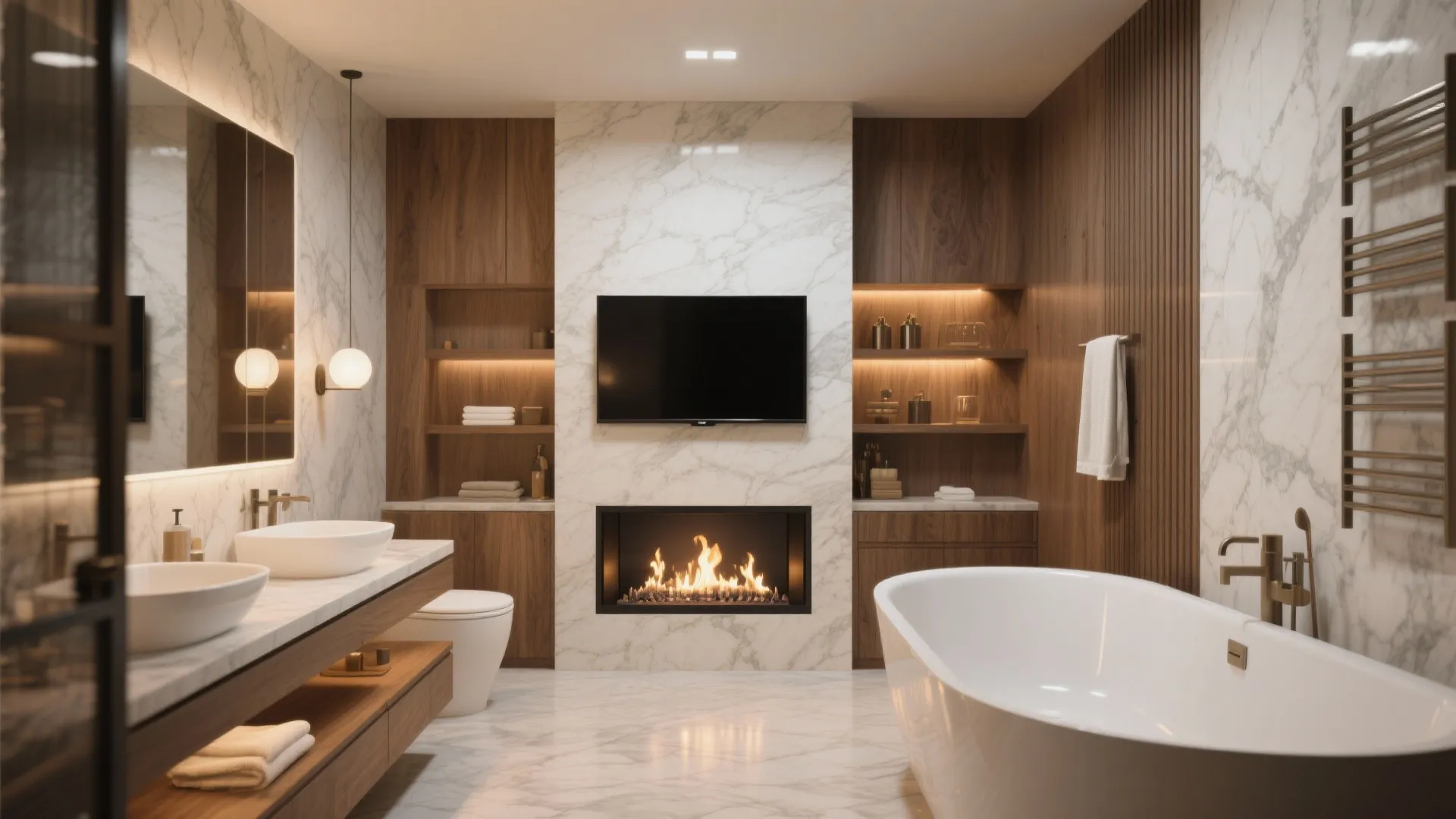 9. Above a Fireplace Feature