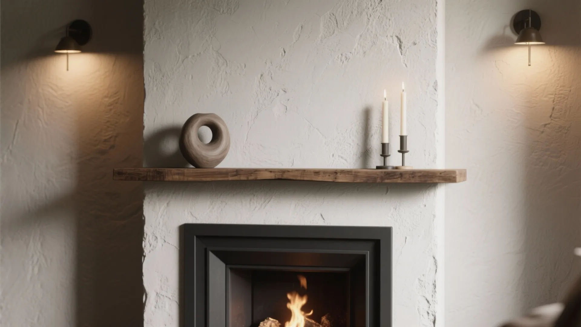 1. Treat the fireplace as the intentional focal point