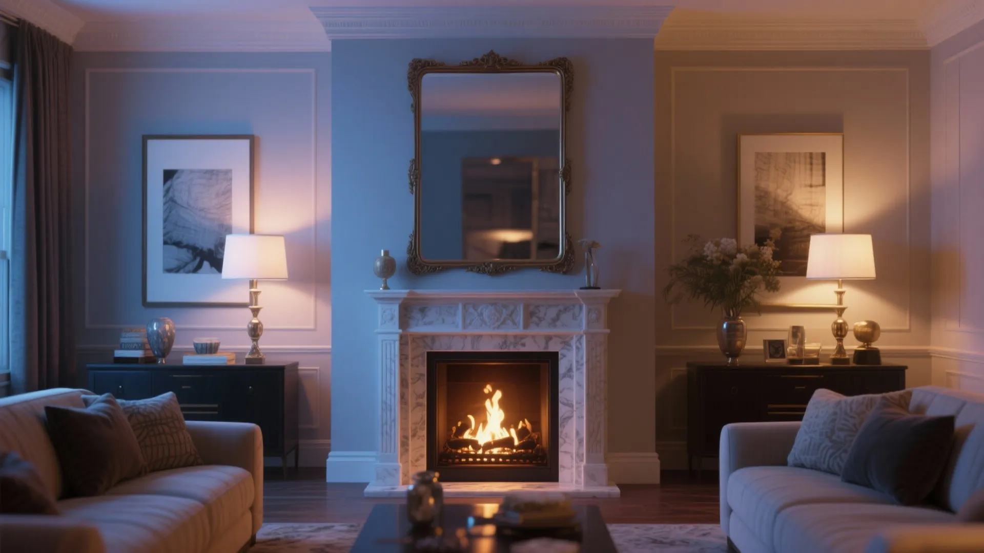 4. Above-the-Fireplace Mirror