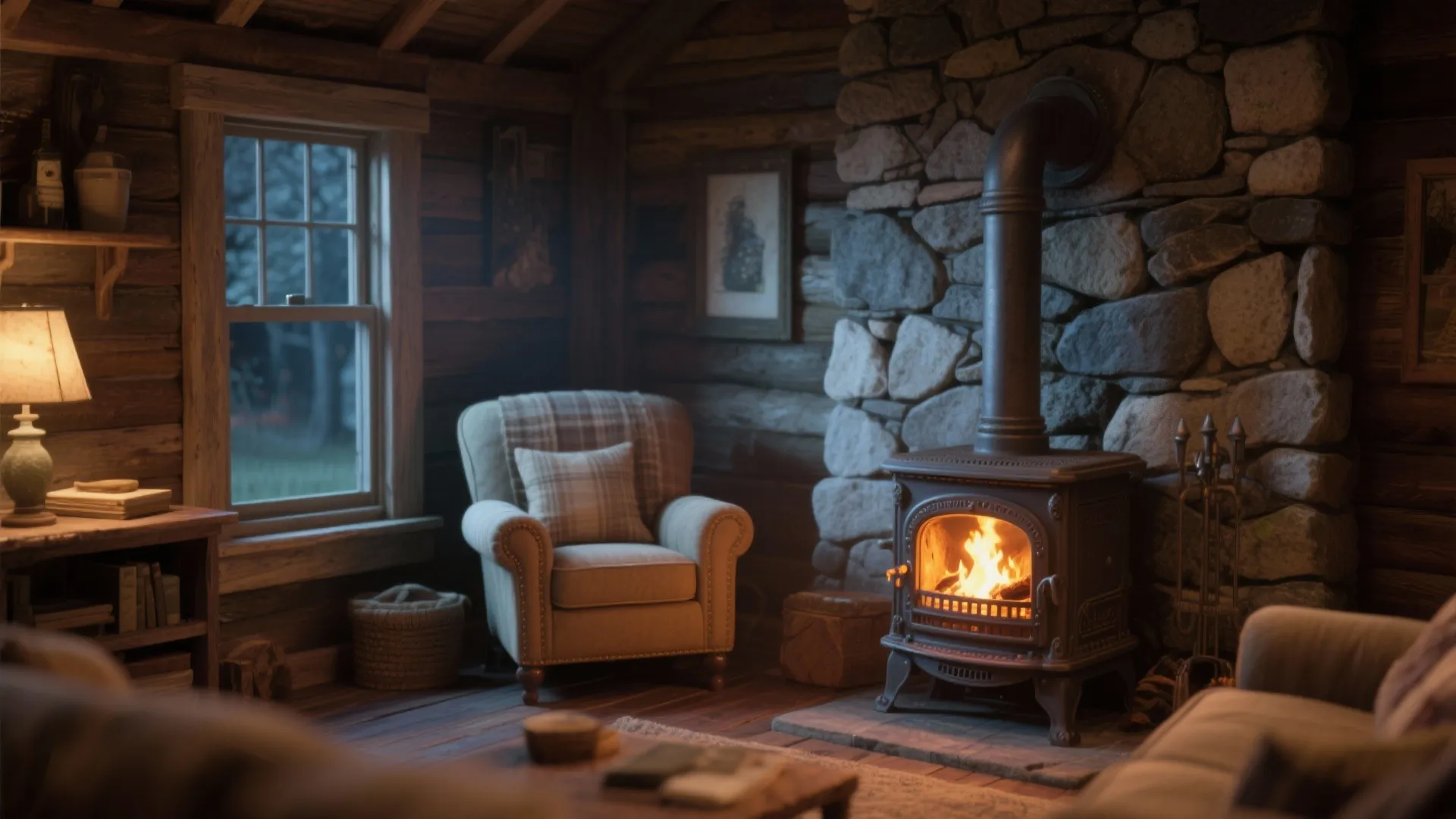 9. Cozy Fireplace Nook