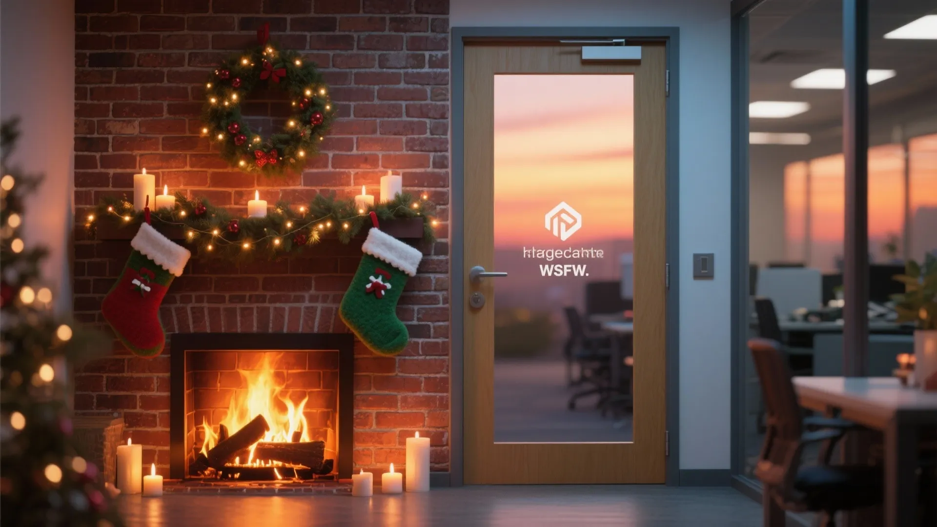 5. Cozy Fireplace Scene