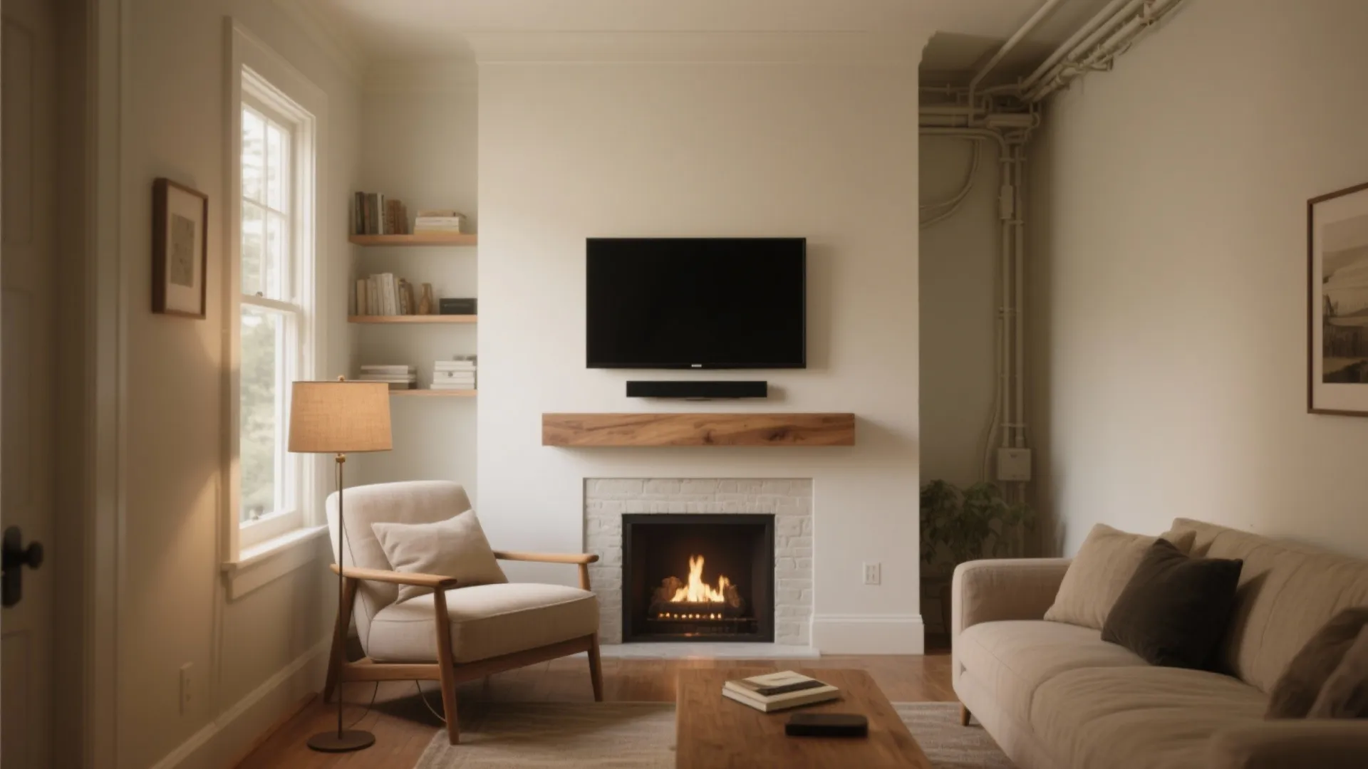 Small Living Room Fireplace & TV Ideas — 5 Tips: Practical, stylish solutions to place a TV and keep the fireplace the heart of a compact living room