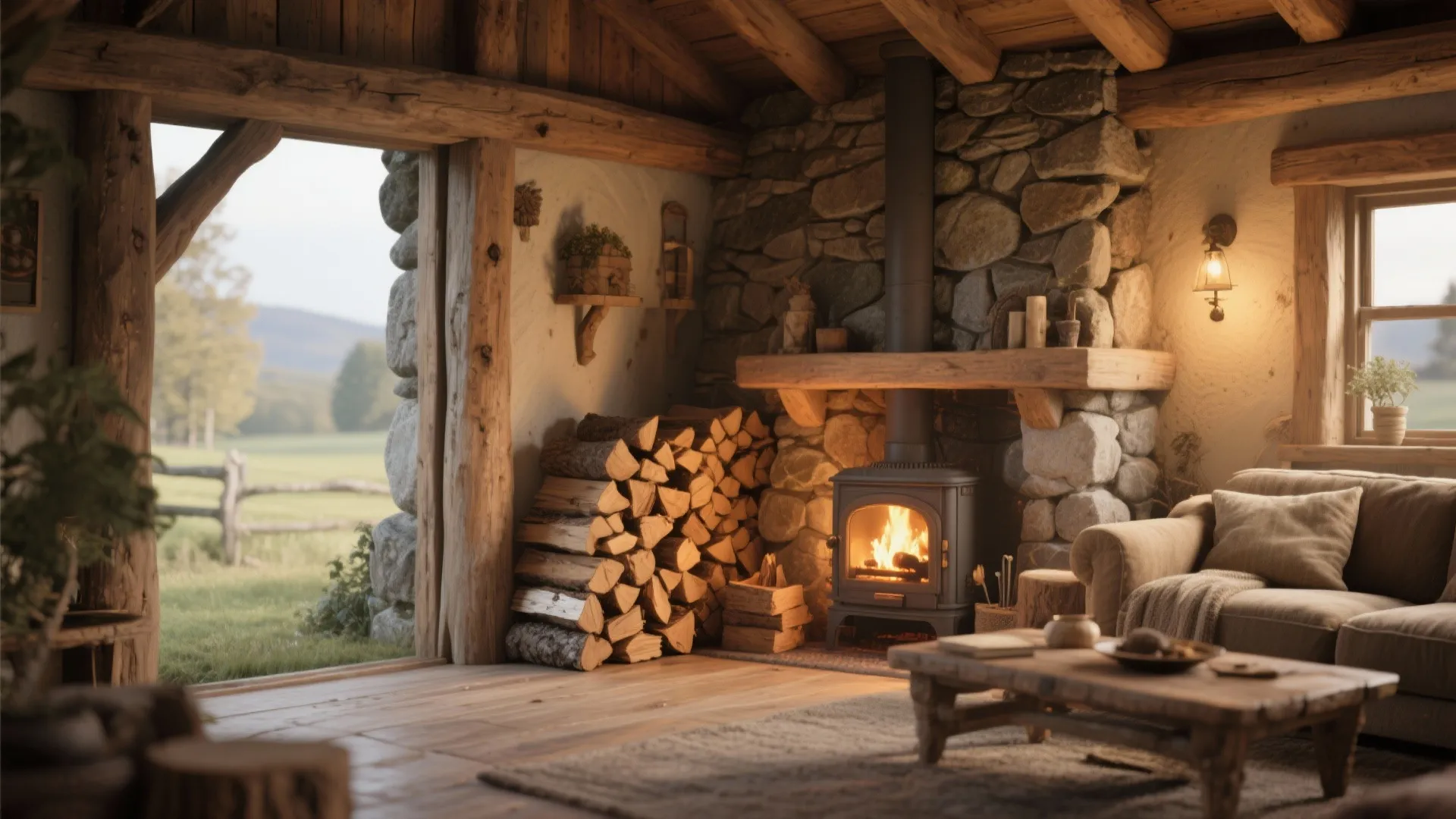 6. Firewood Storage Alcove