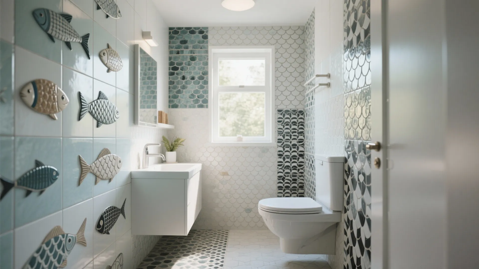 5 Bathroom Tile Ideas with Fish Designs: Creative Ways to Transform Your Bathroom Using Fish-Inspired Tiles