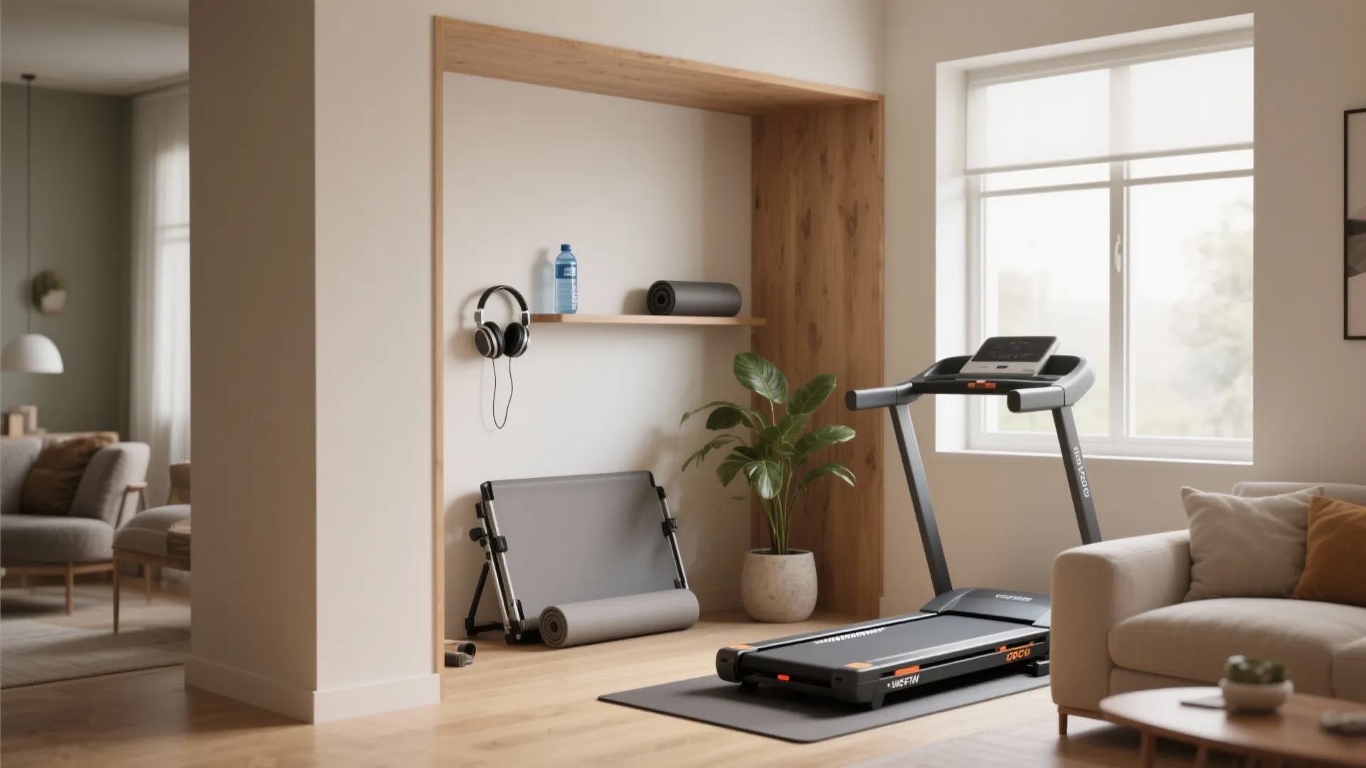 2. Create a dedicated fitness nook