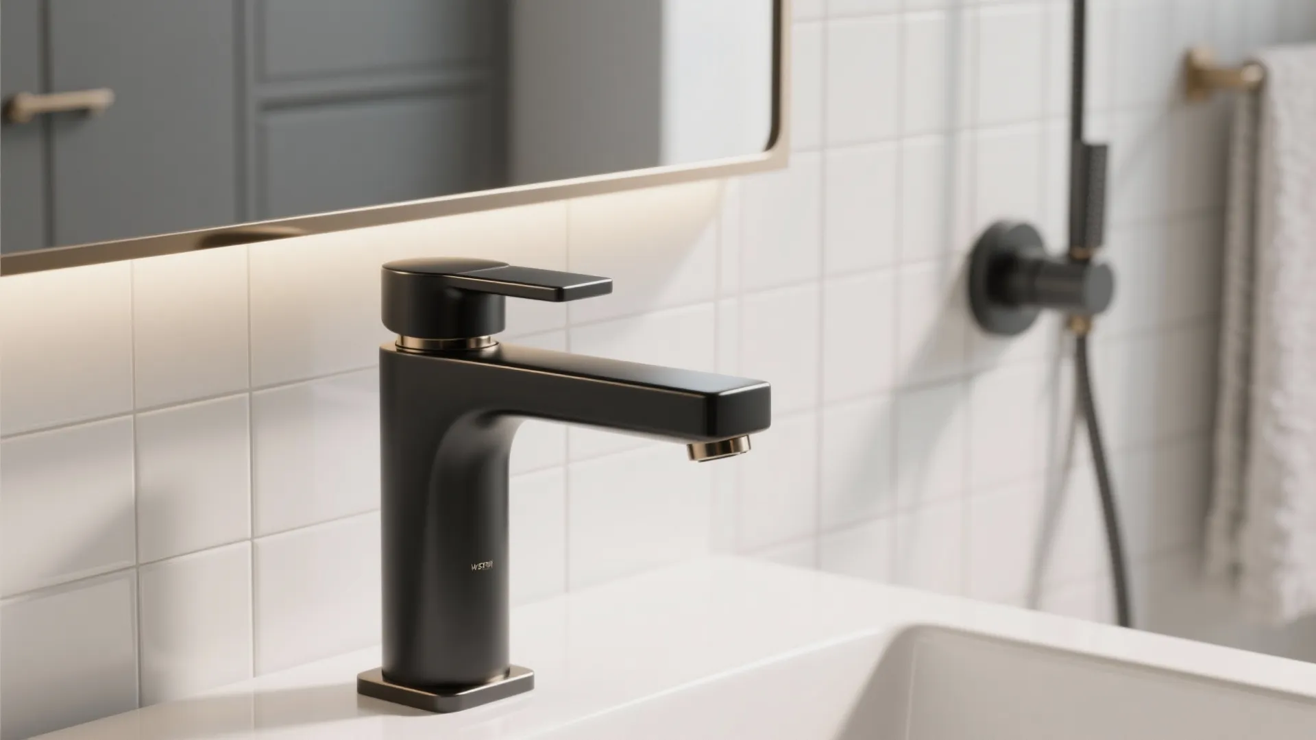 3. Contrast with Fixtures: Black or Brushed Nickel Details