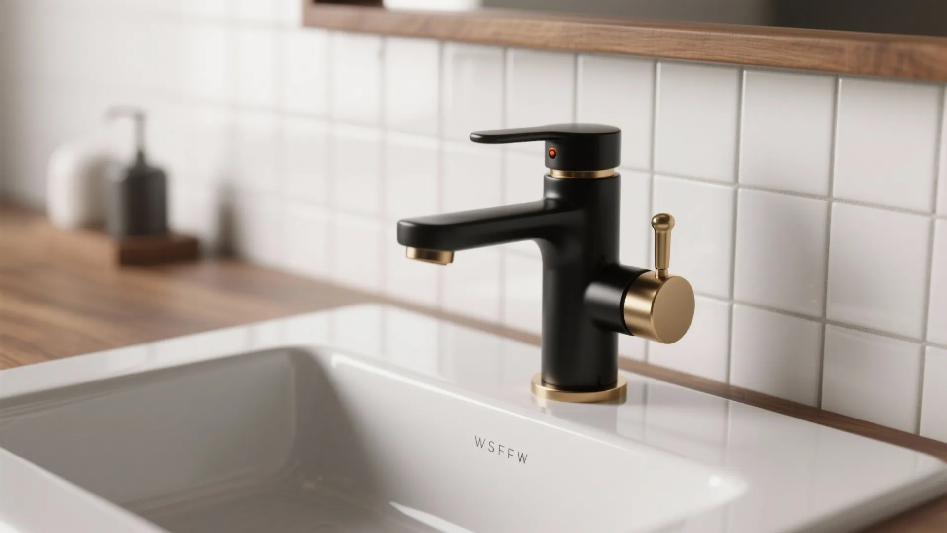 5. Layer matte black or brushed metal fixtures