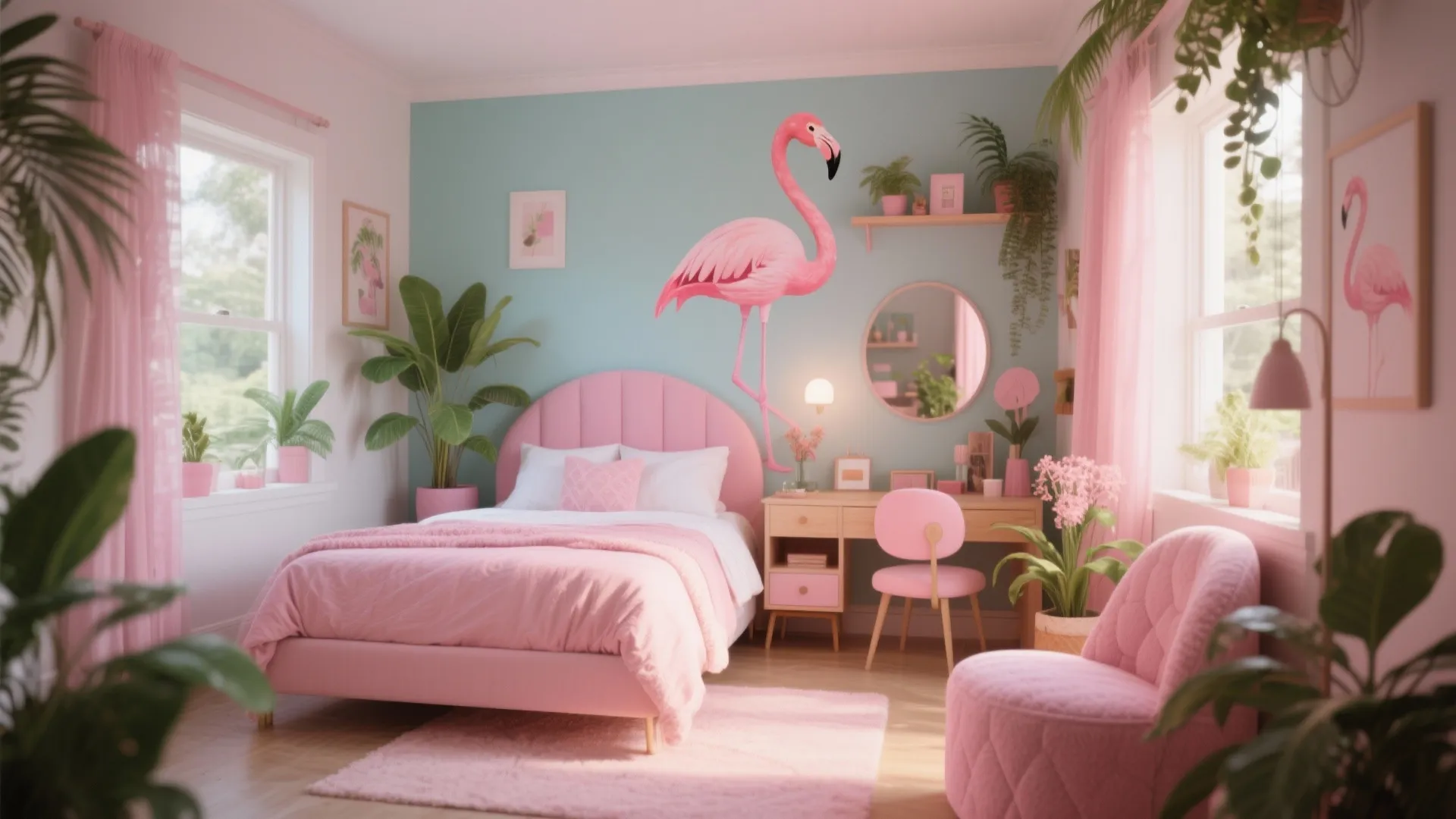 Flamingo Room Design Ideas for Small Spaces: Fast-Track Guide to Transforming Your Space in Just 1 Minute