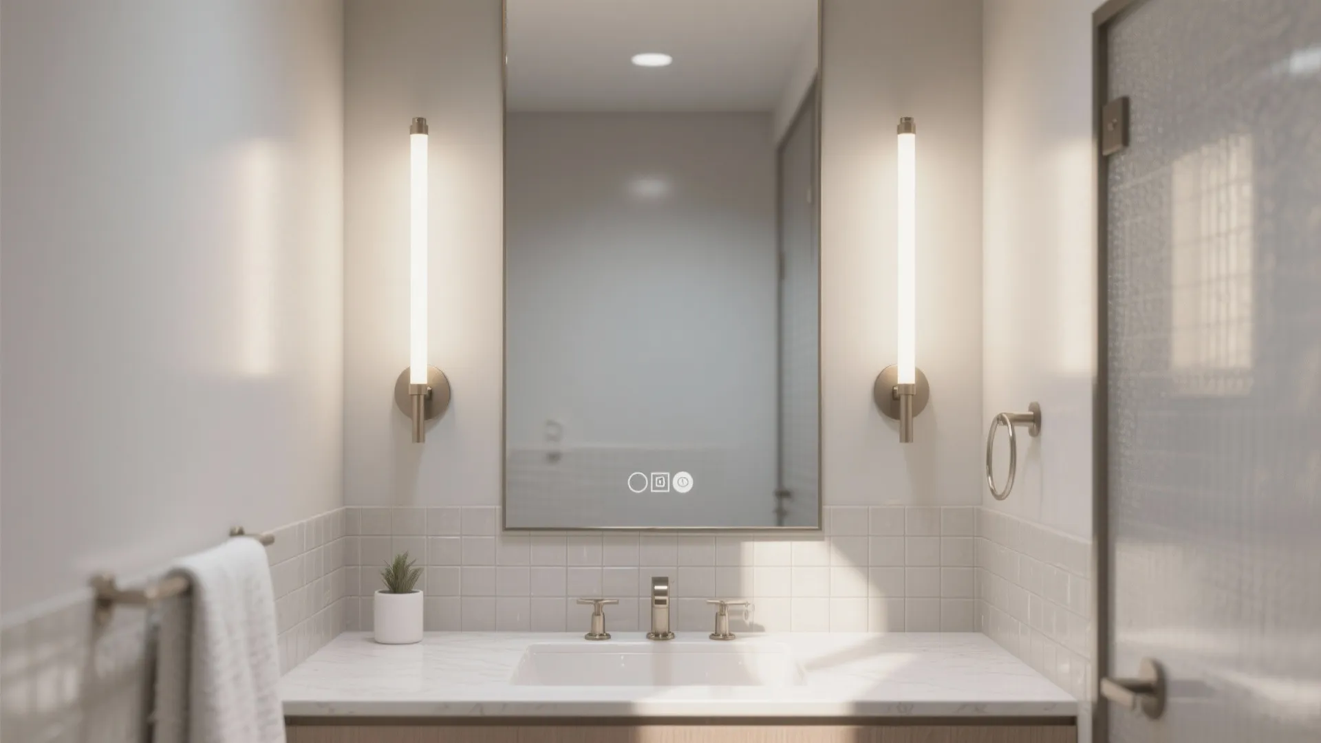 3. Flanking Mirrors with Slim Doubles