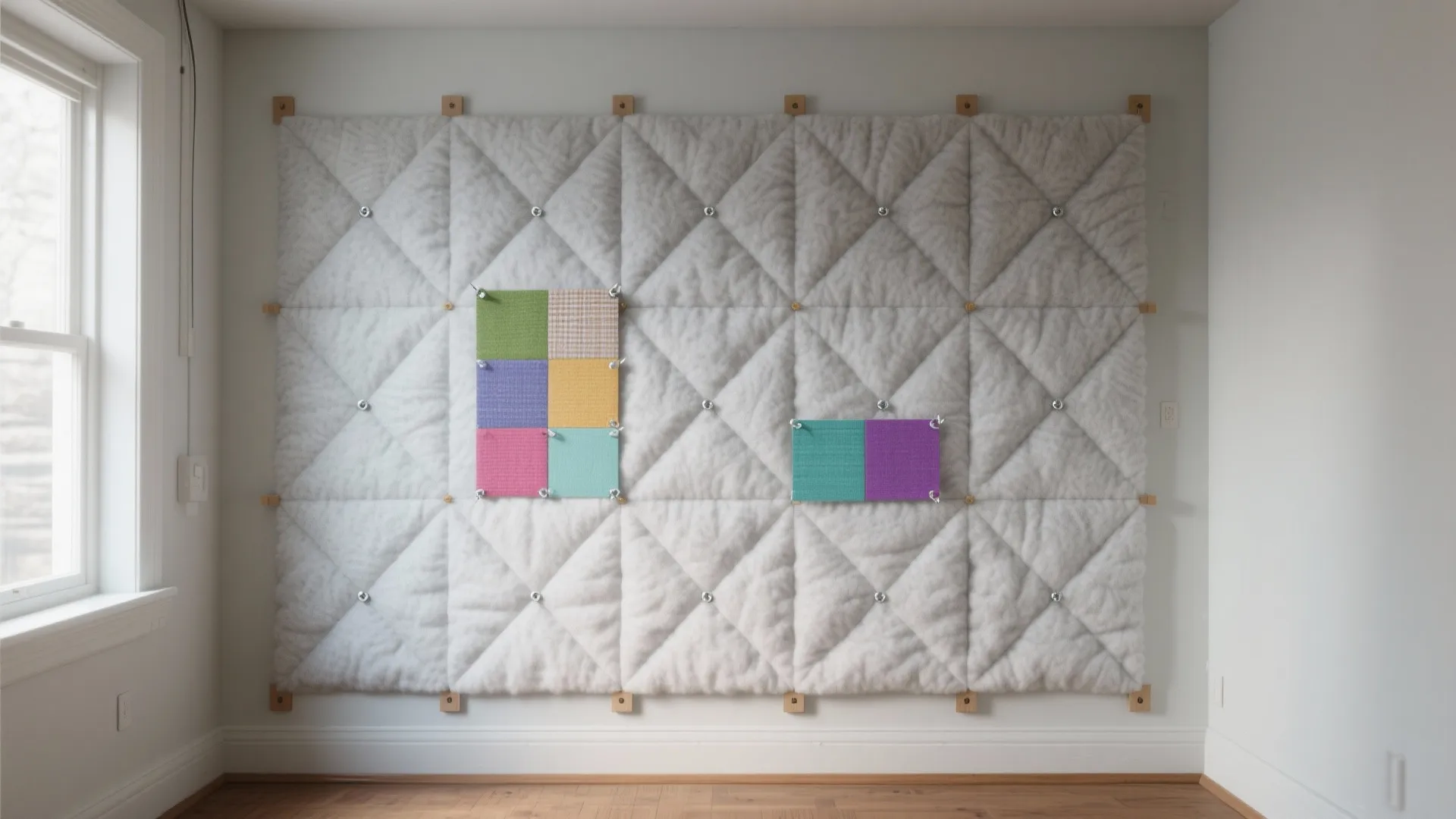 Neutral Flannel on Foam Panels (Pin-and-Press Classic)