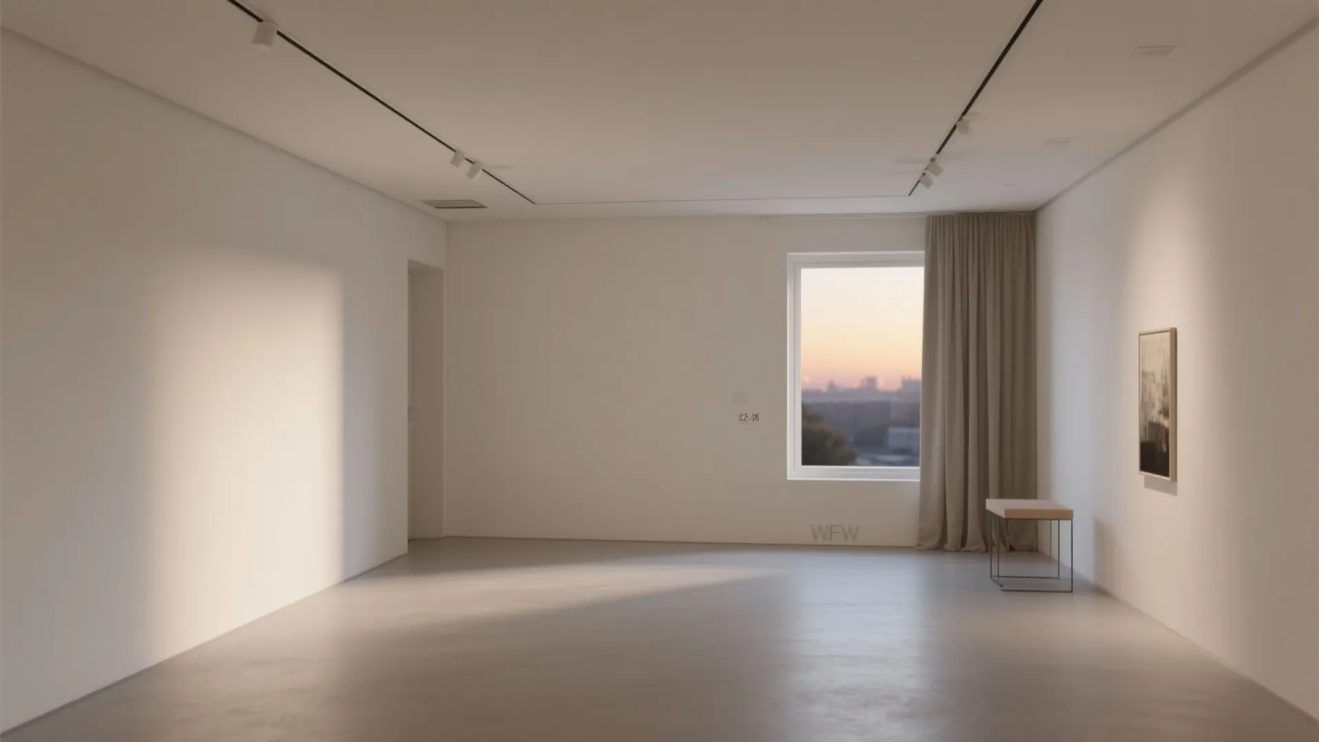 Ultra-Minimal Flat Ceiling with Hidden Track