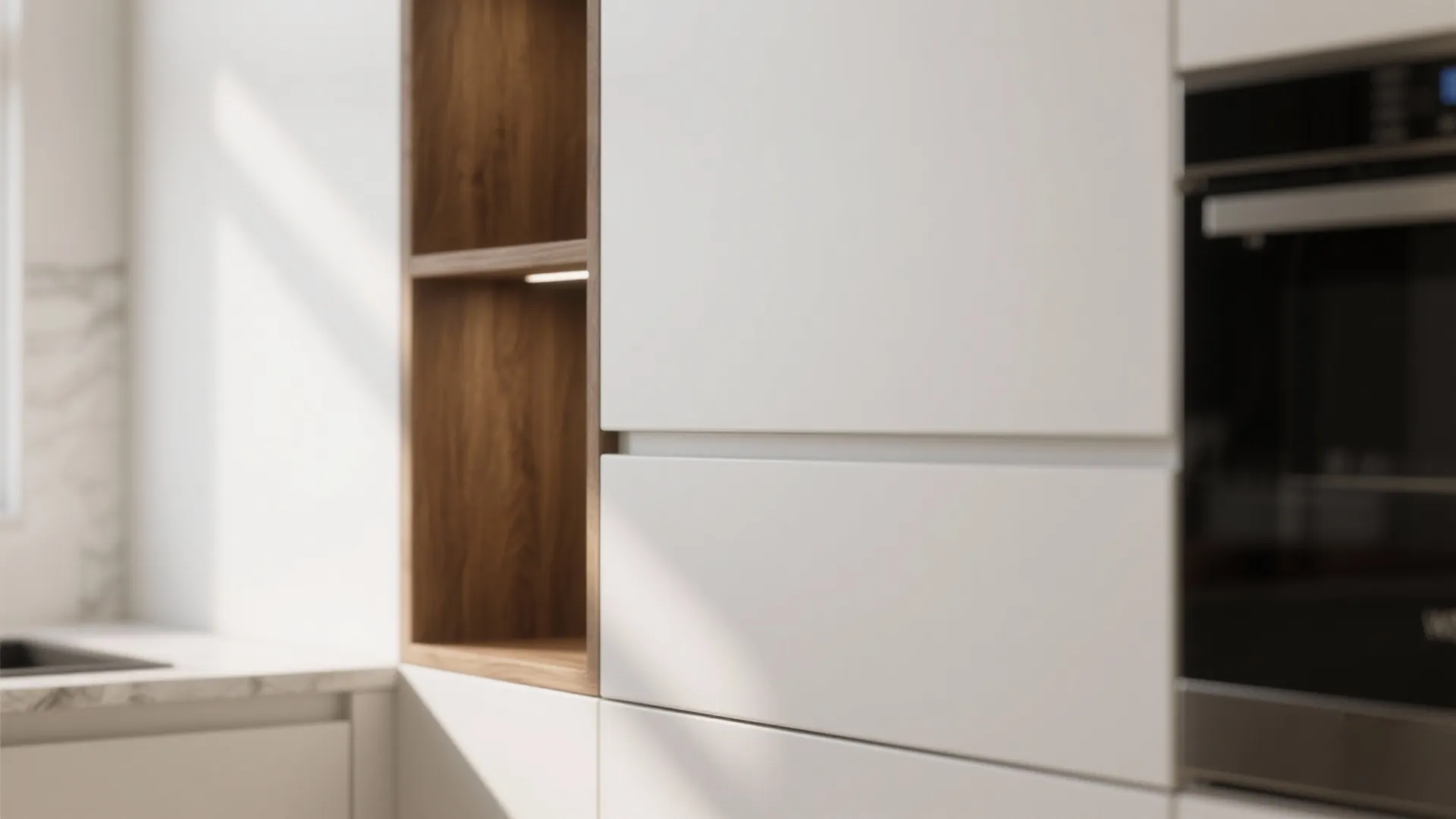 Minimalist kitchen storage that feels luxe