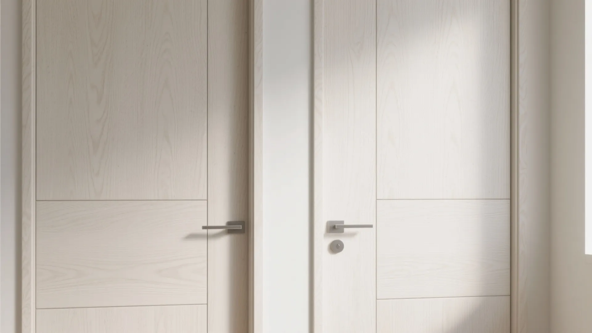 3. Flat-panel slab doors for a modern clean look