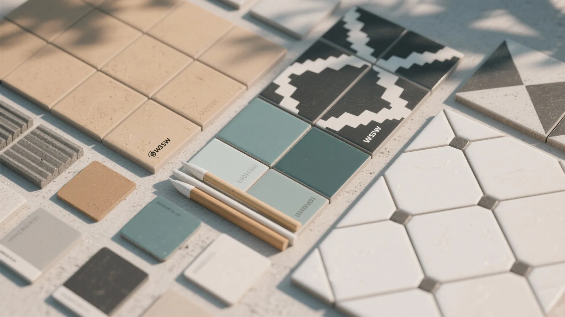 3. Pattern band magic: geometric or encaustic looks