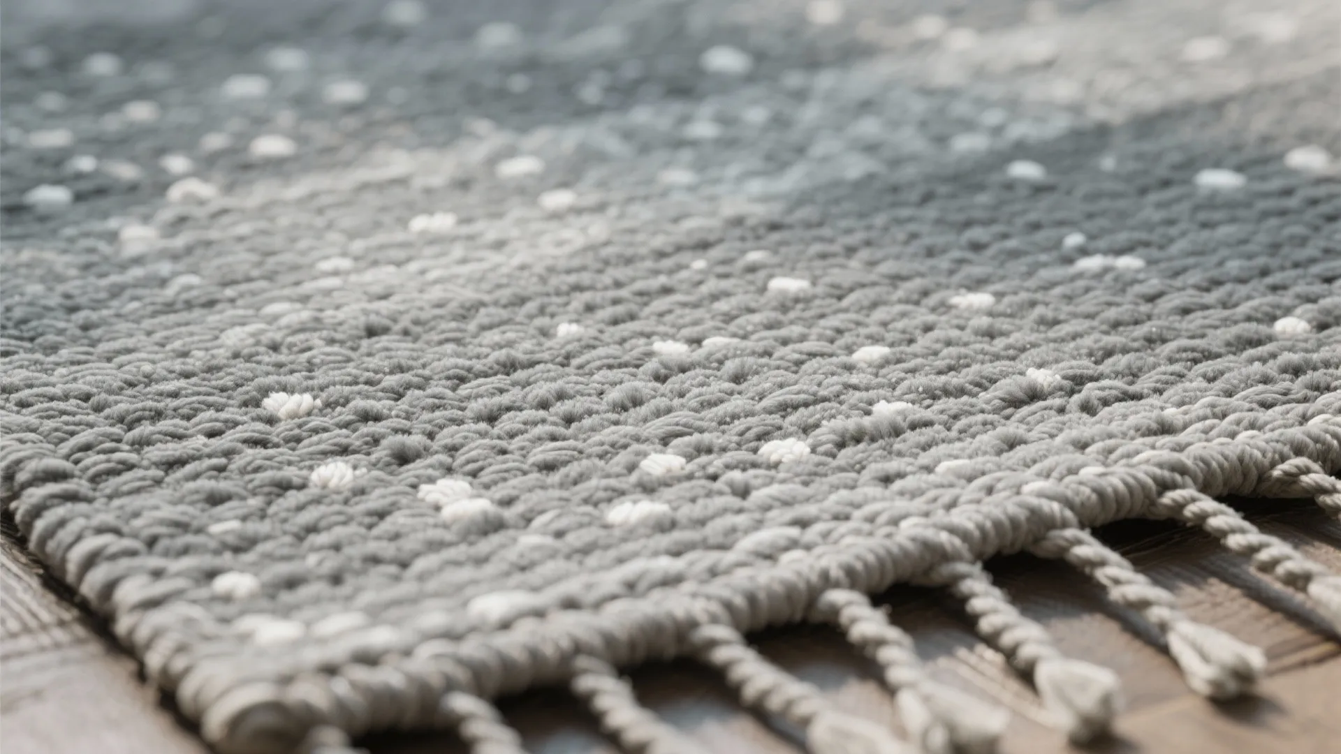 4. Textured flatweave with subtle white flecks