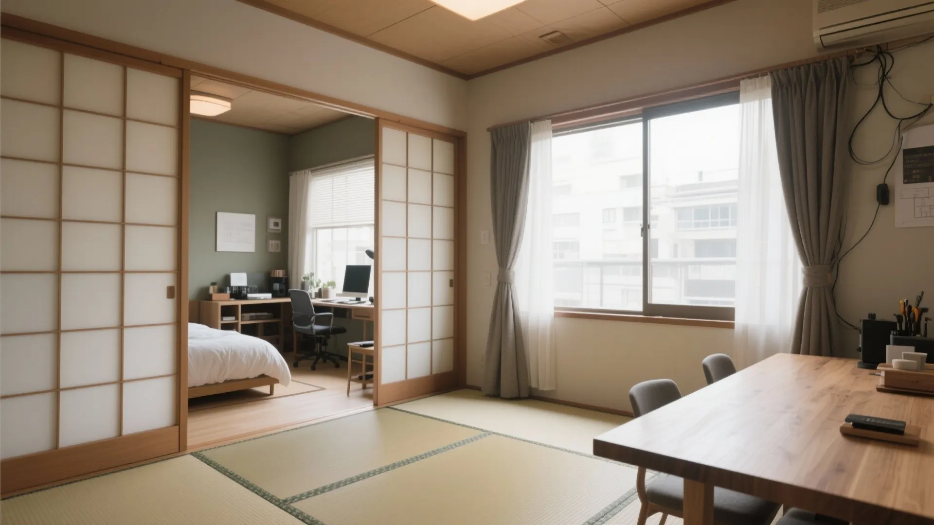 ⑥ 1室はフレキシブル：客間/在宅ワーク/スタジオの“3WAY”で価値を底上げ