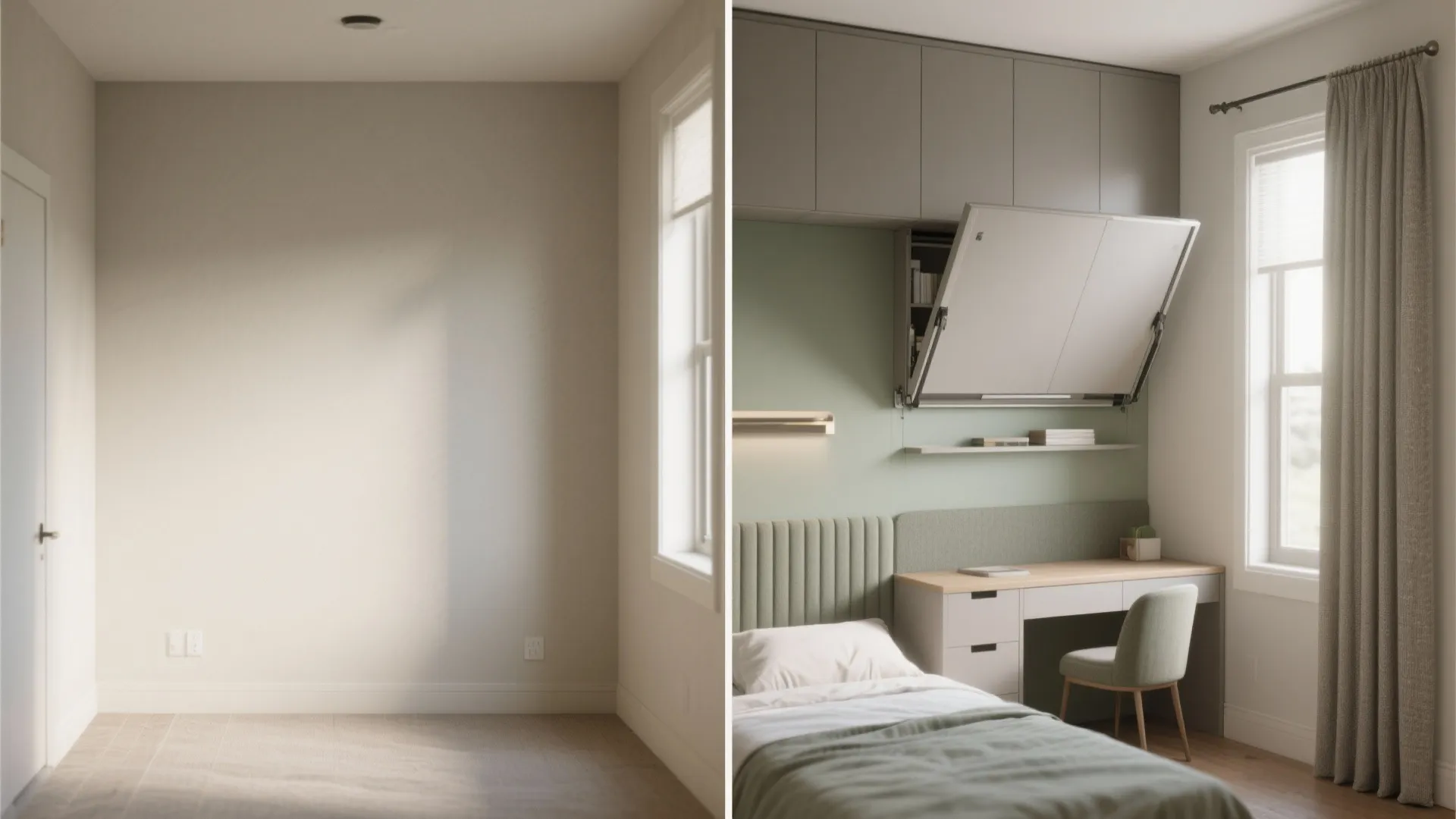 Multipurpose second bedroom that flexes