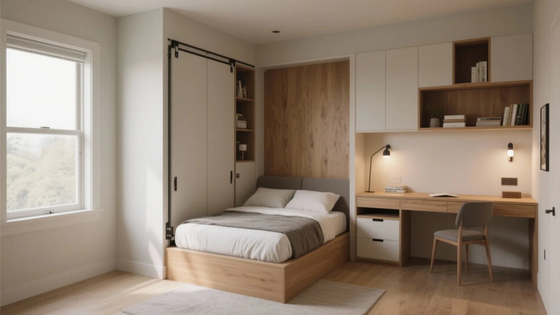 4. Flexible second bedroom: office by day, guest room by night
