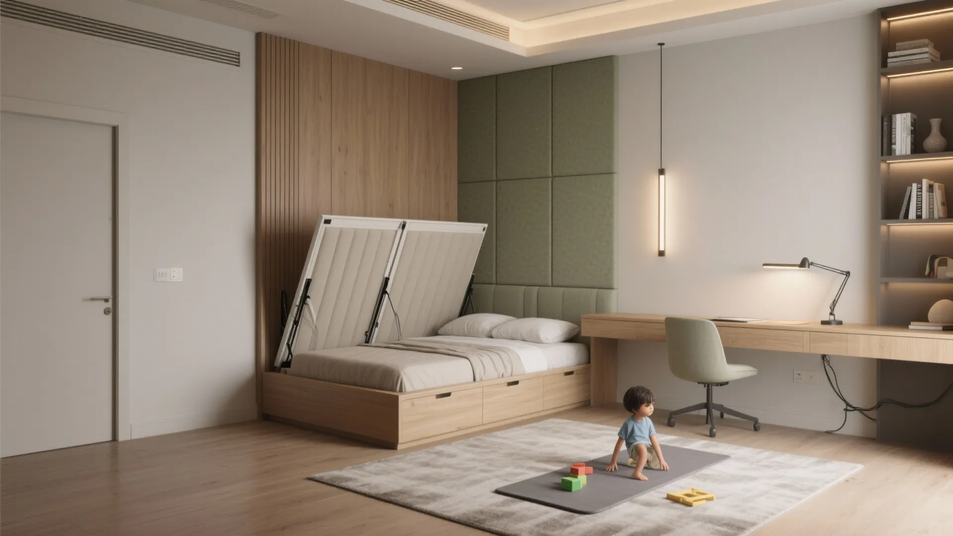 5) Flexible Third Bedroom: Guest–Study–Media without Compromise