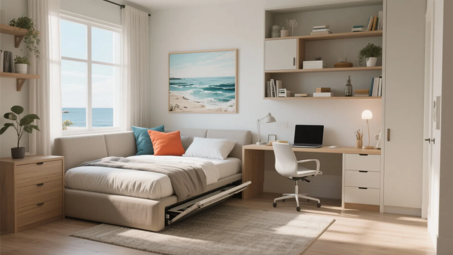 4. Flexible bedrooms for guests and work