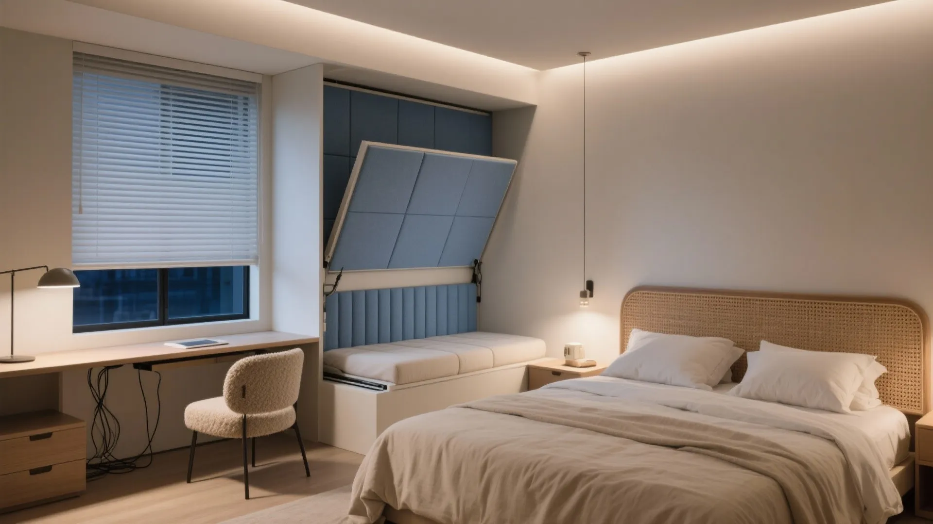 Bedroom Flex: Study-by-Day, Calm-by-Night