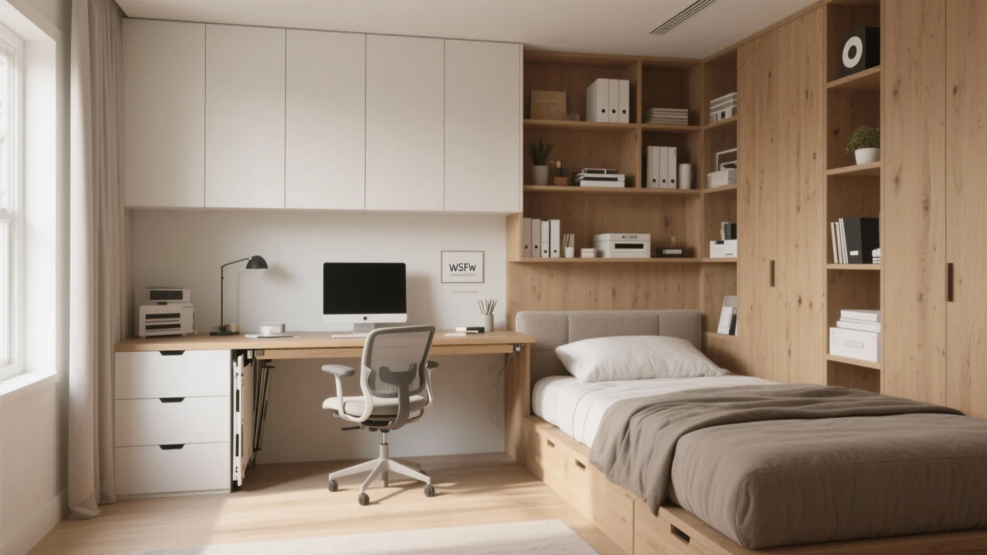 4. Flexible third bedroom that doubles as home office