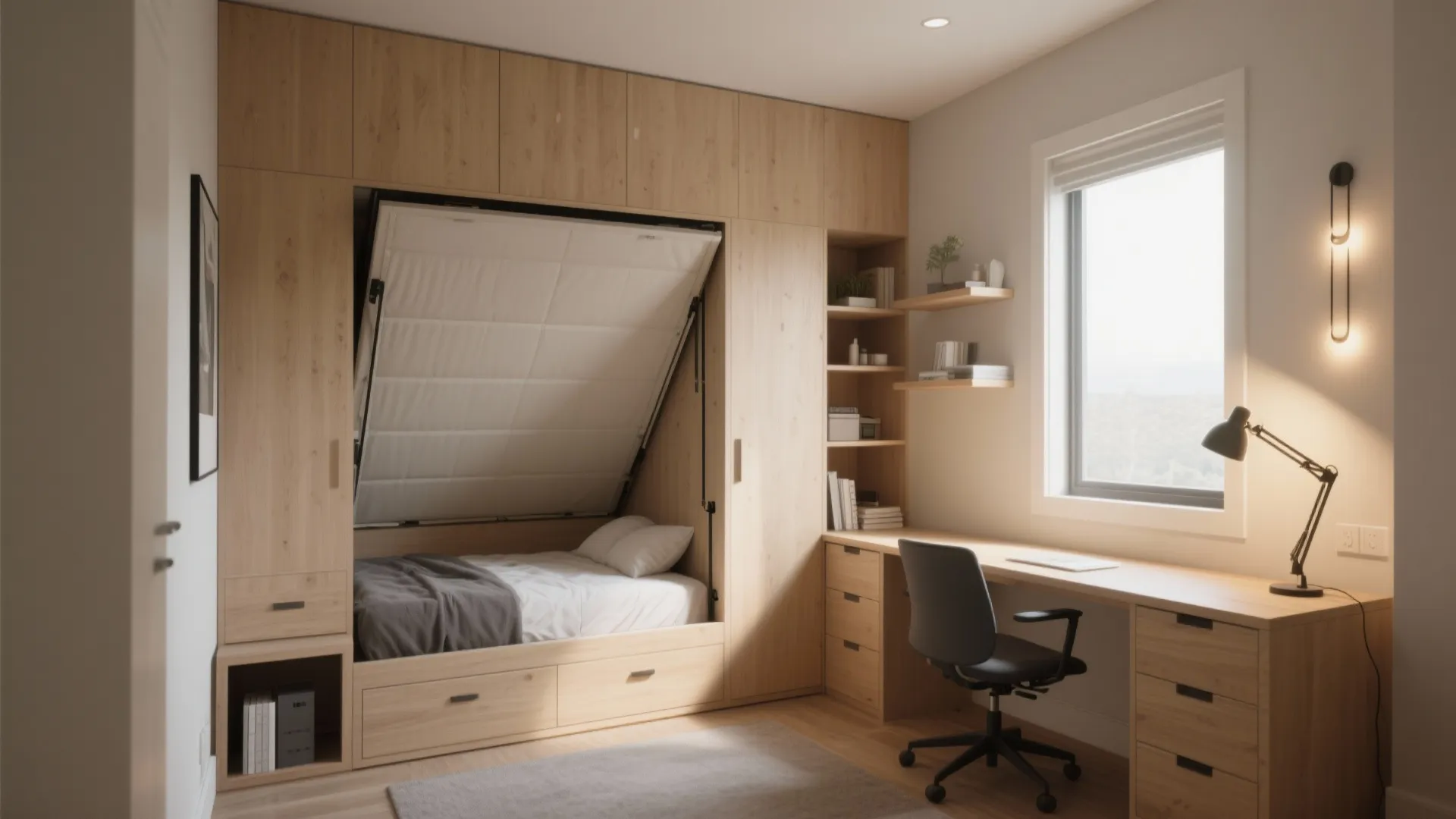 2. Flexible Third Bedroom (Office by Day)