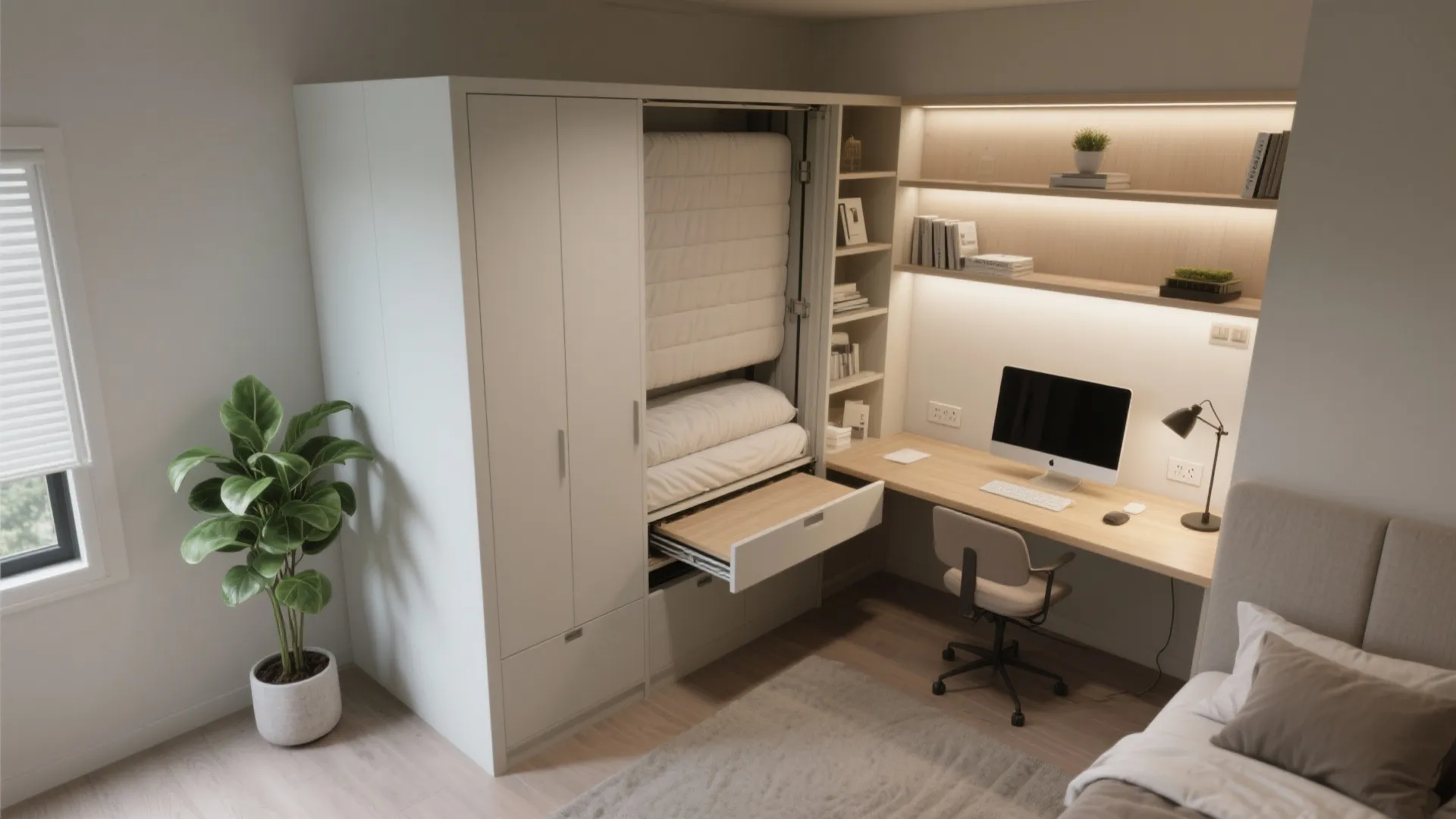 3. Flexible bedroom 4 as home office or guest room