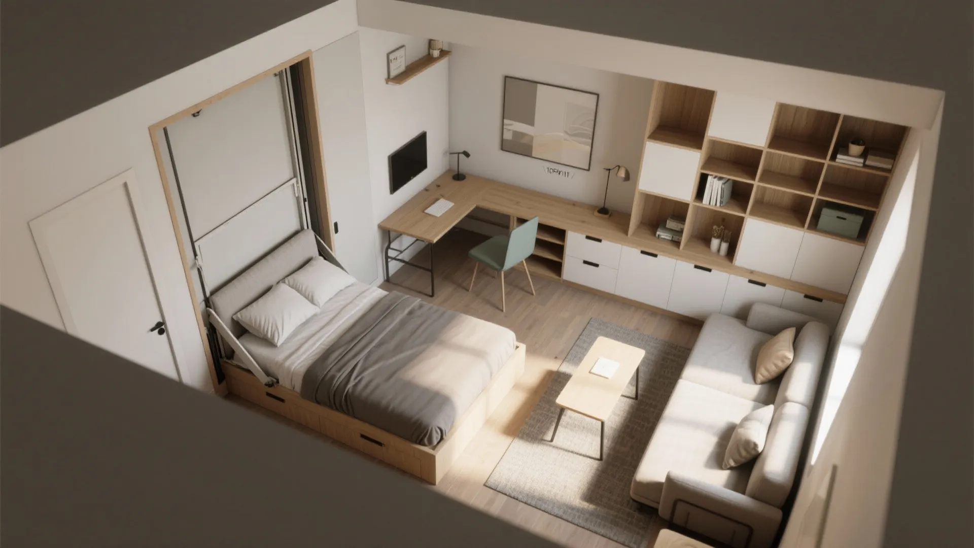 3. Flexible second bedroom that adapts