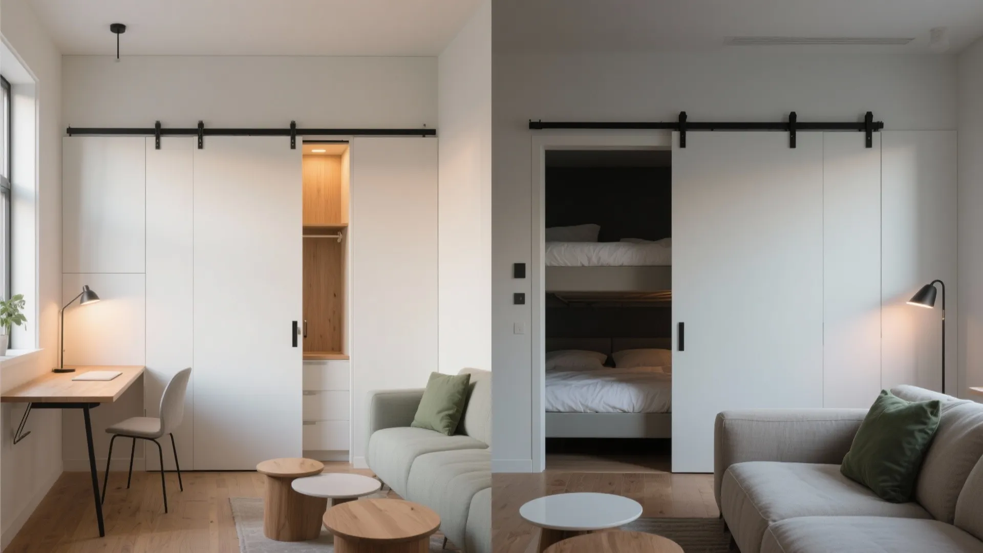 Flexible Zones: Sliding Doors, Fold-Away Desks, and Multipurpose Pieces