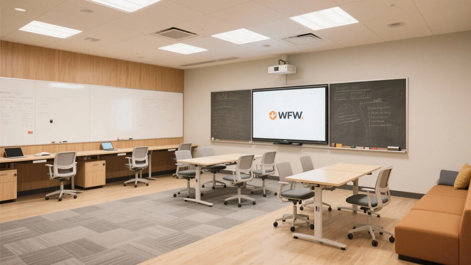 Flex Furniture: Sliding Tables, Writable Walls, and Zoned Seating