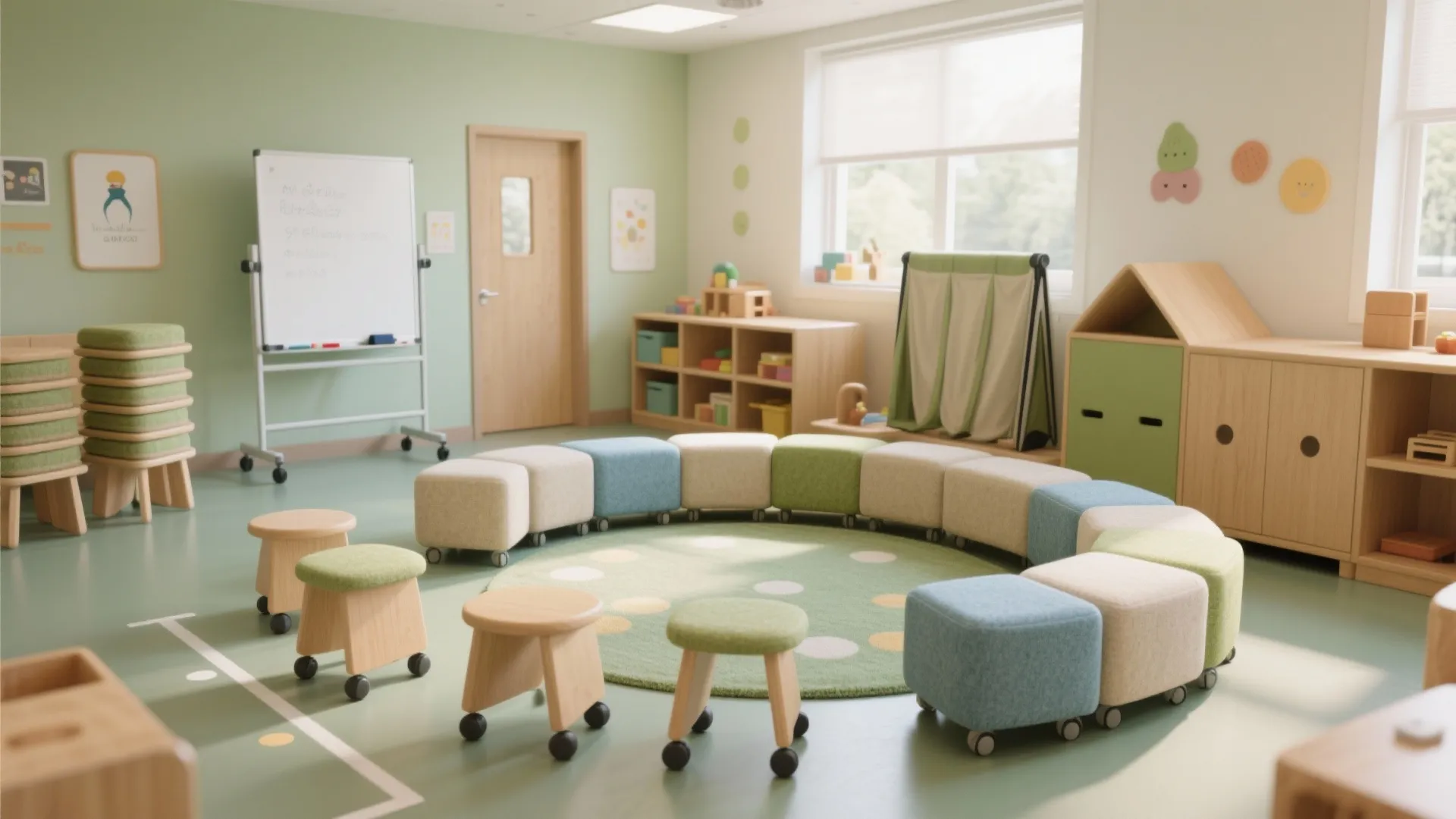 Flexible Circle-Time Hub that Converts in Minutes