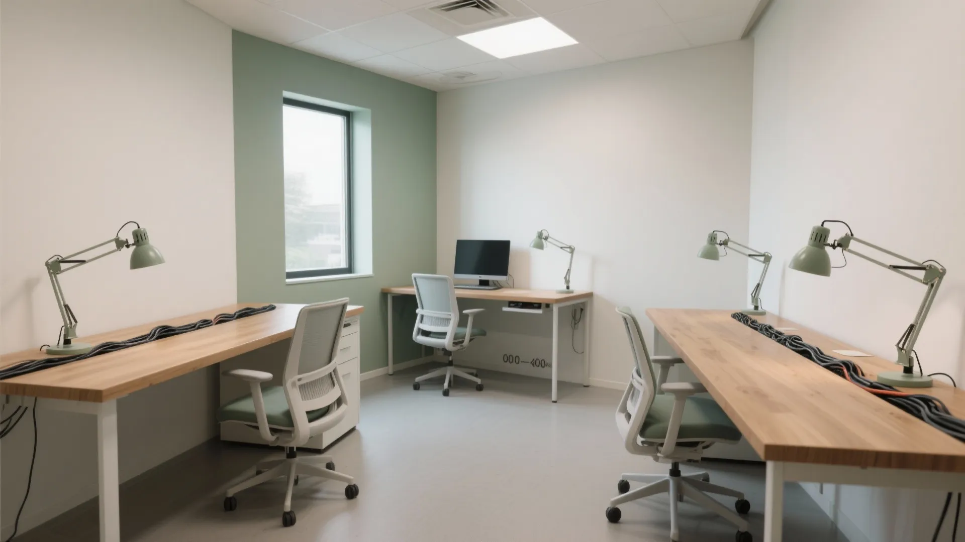 Flexible desk layouts for shared study