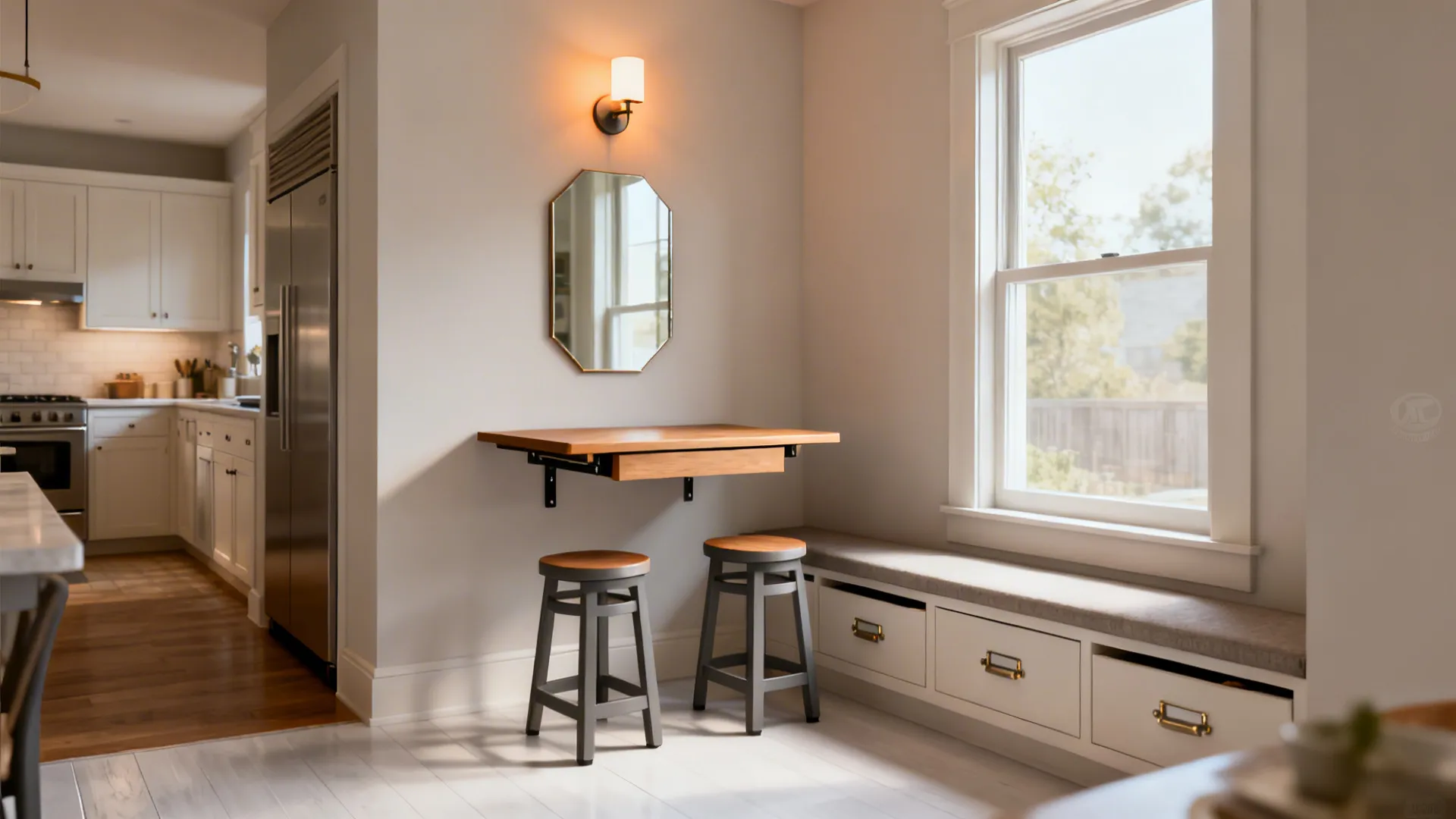 Flexible dining nooks that do double duty