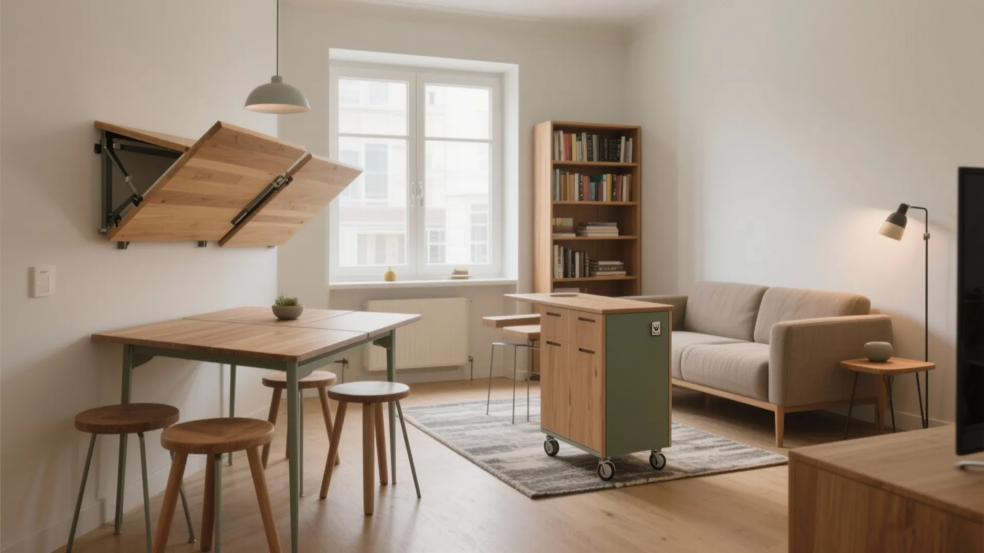 Flexible furniture that folds, stacks, and rolls