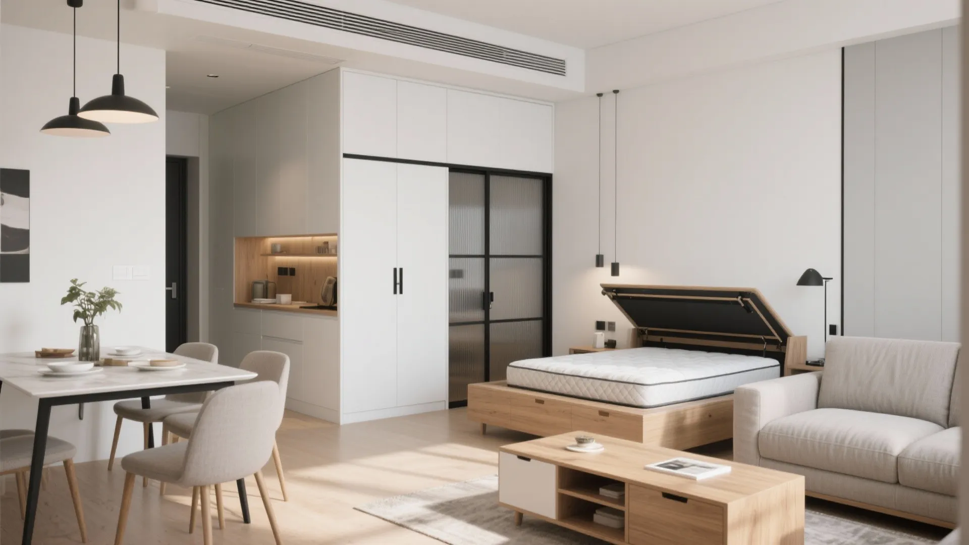 Flexible Furniture and Sliding Doors That Save Space