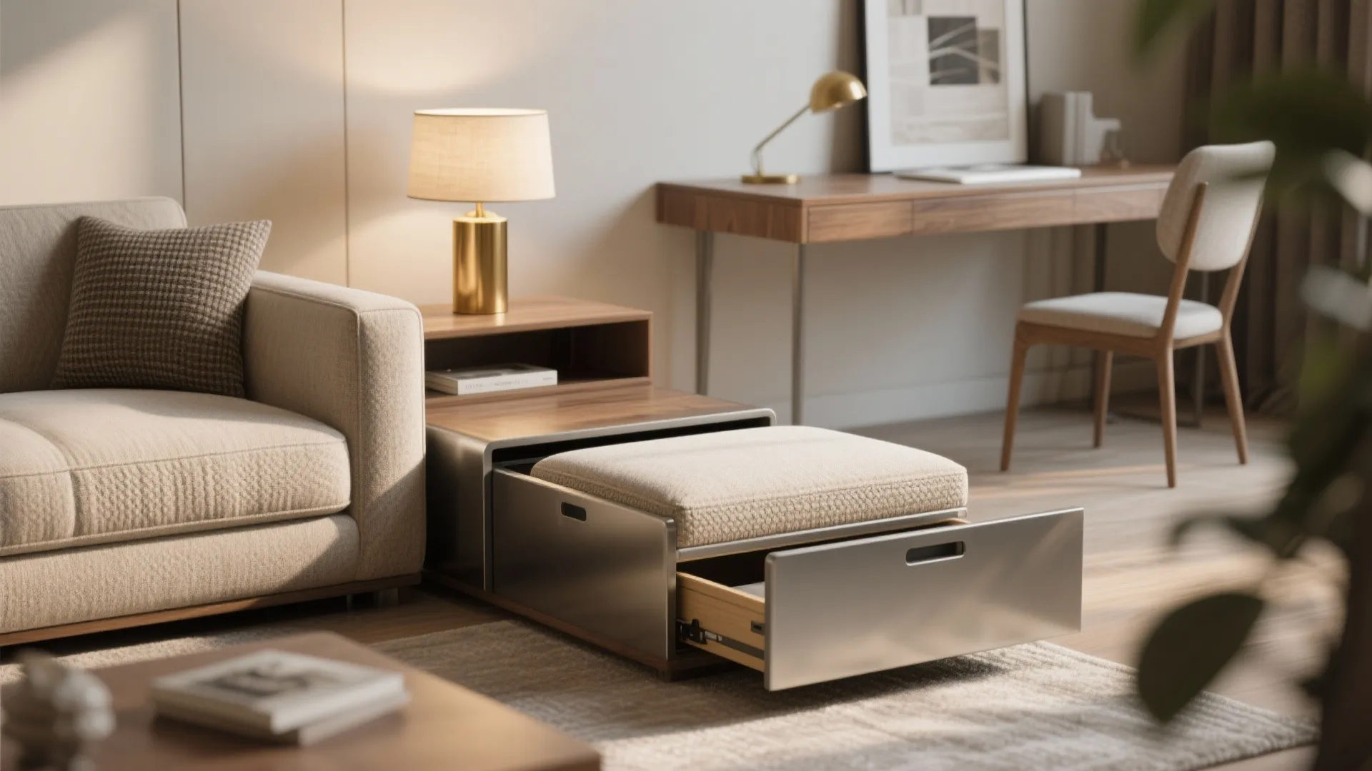 1. Choose flexible furniture that multitasks