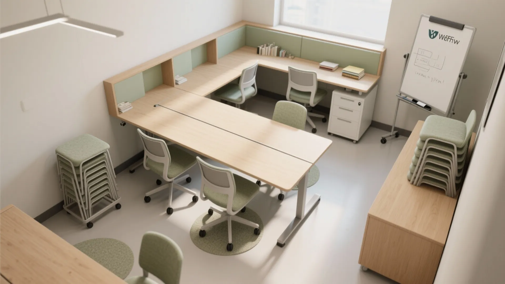 Flexible Furniture Planning for Many Study Modes