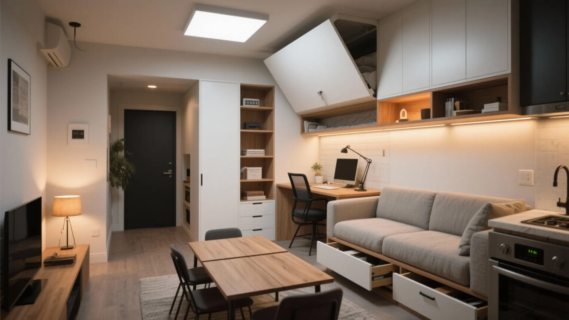 Flexible Furniture and Micro-Zoning with Light