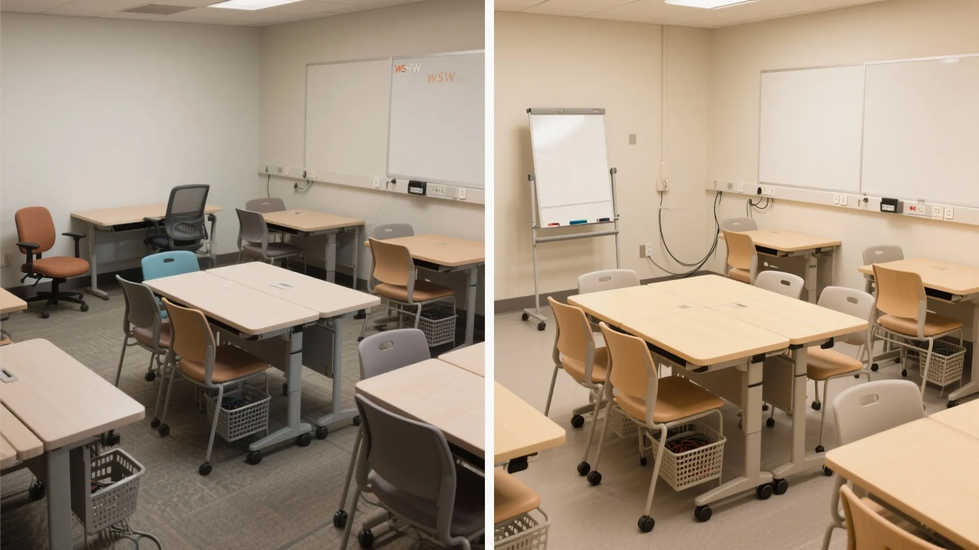 Flexible furniture: flip, slide, and stow