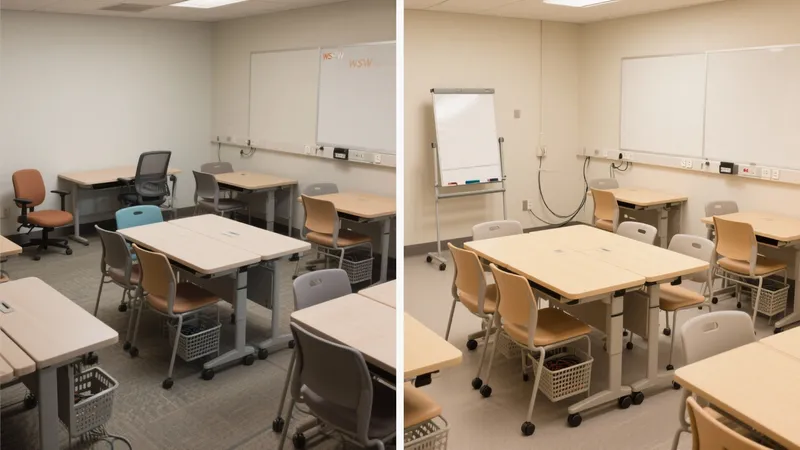 Flexible Classroom Design with Mobile Furniture