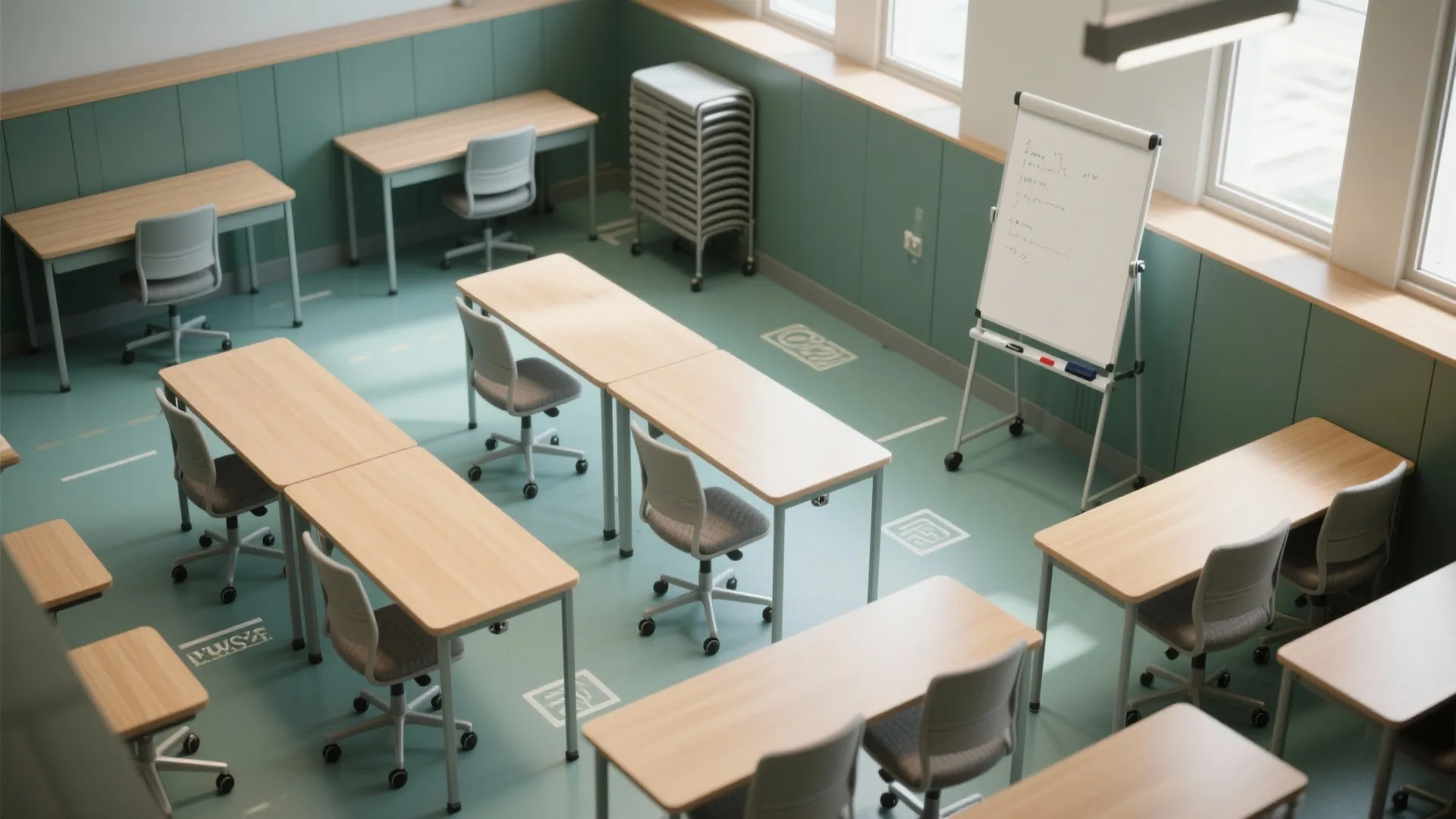 Flexible furniture for solo-to-group flow